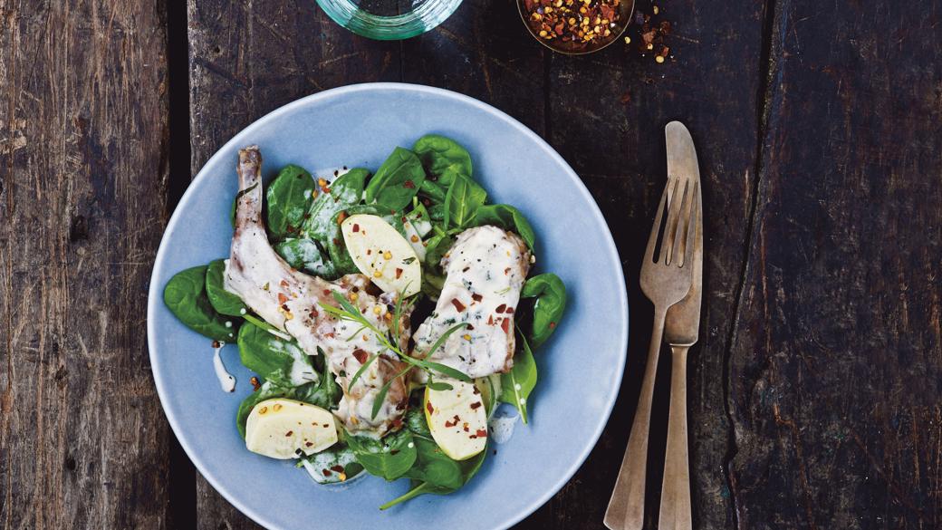 Kanin i estragonsauce