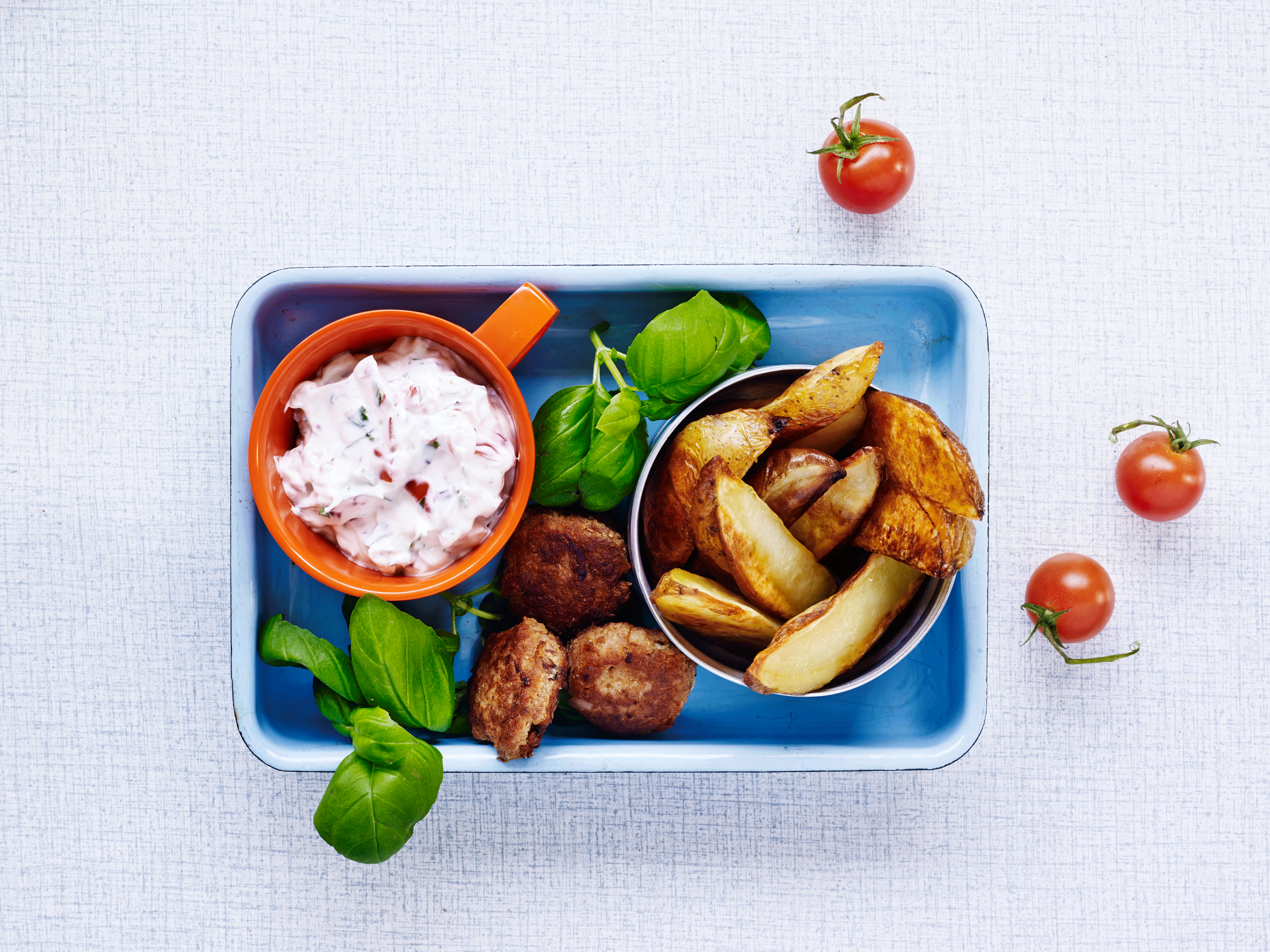 Tun nuggets med spicy dip