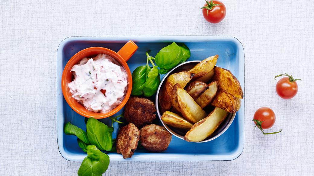 Tun nuggets med spicy dip