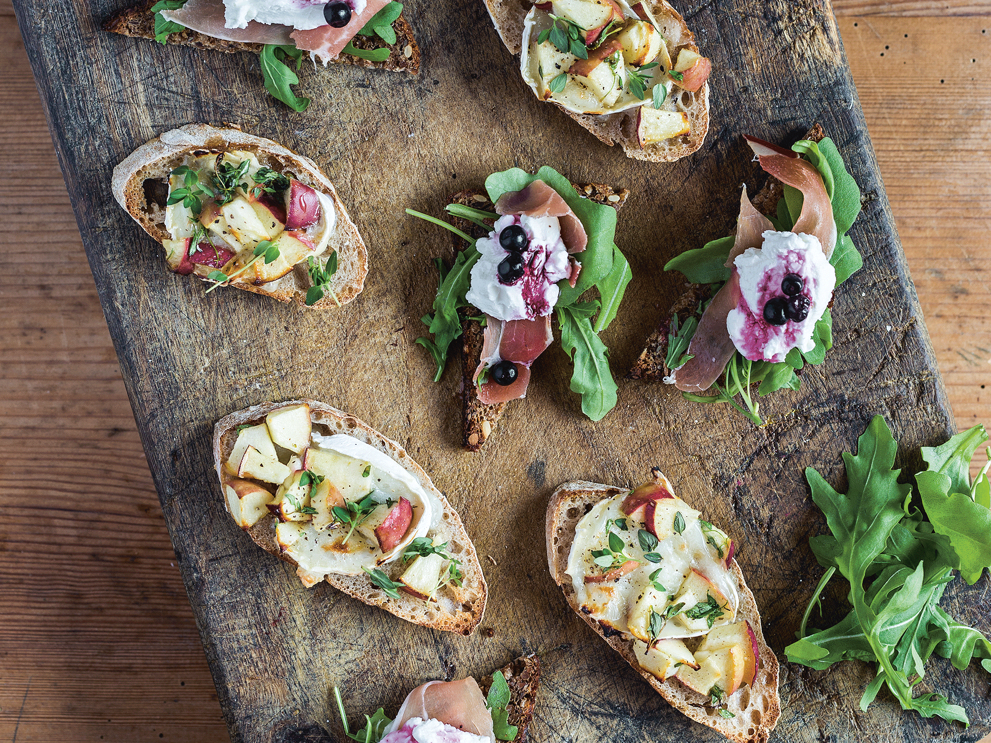 Små tapas med gedeost