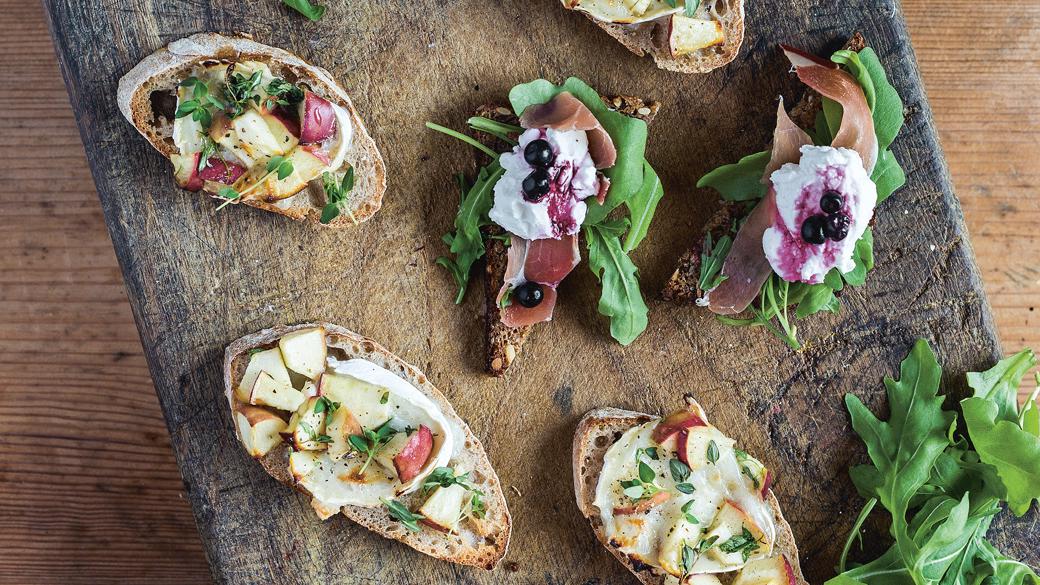 Små tapas med gedeost