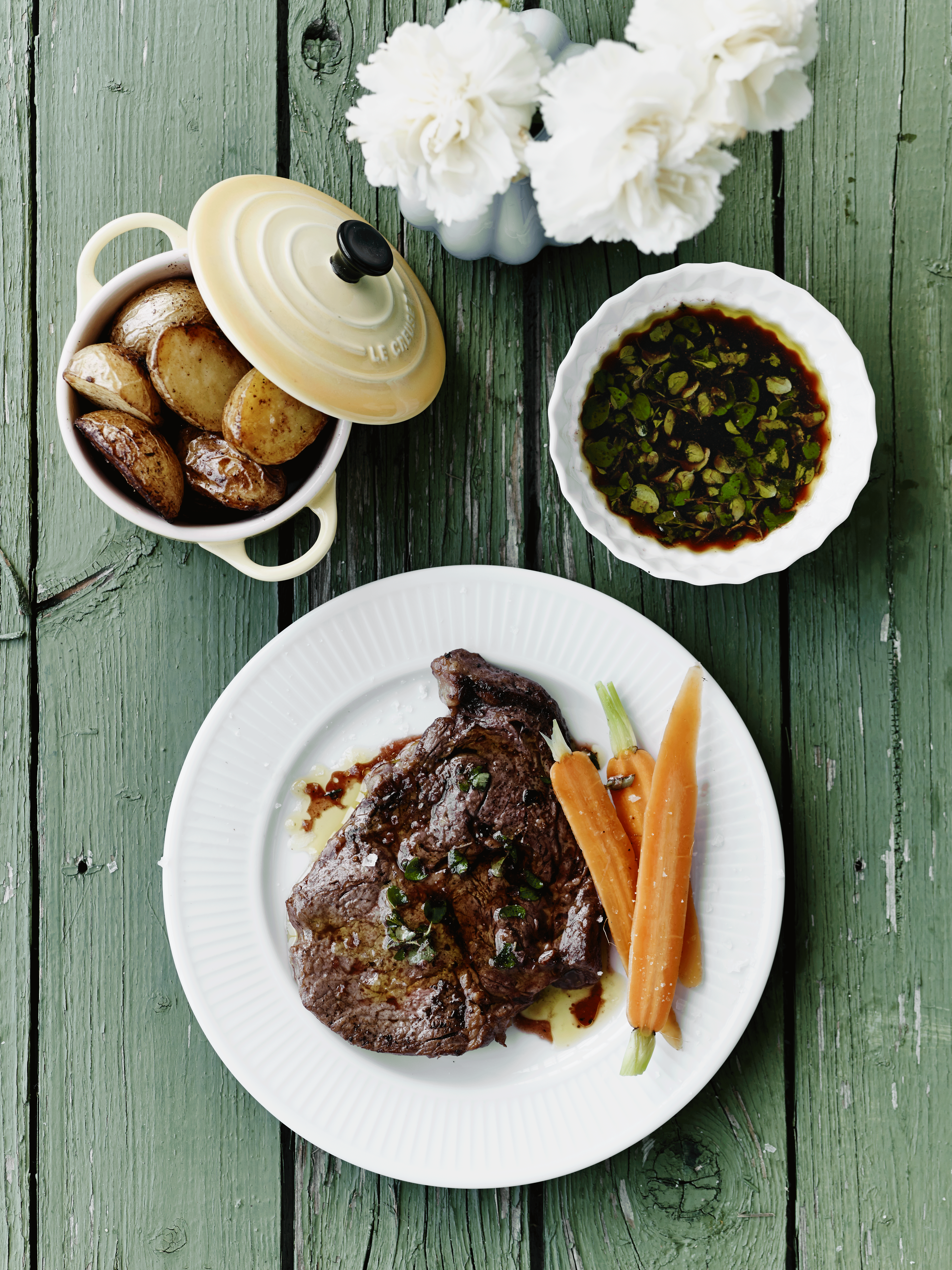 Grillet bøf med chimichurri