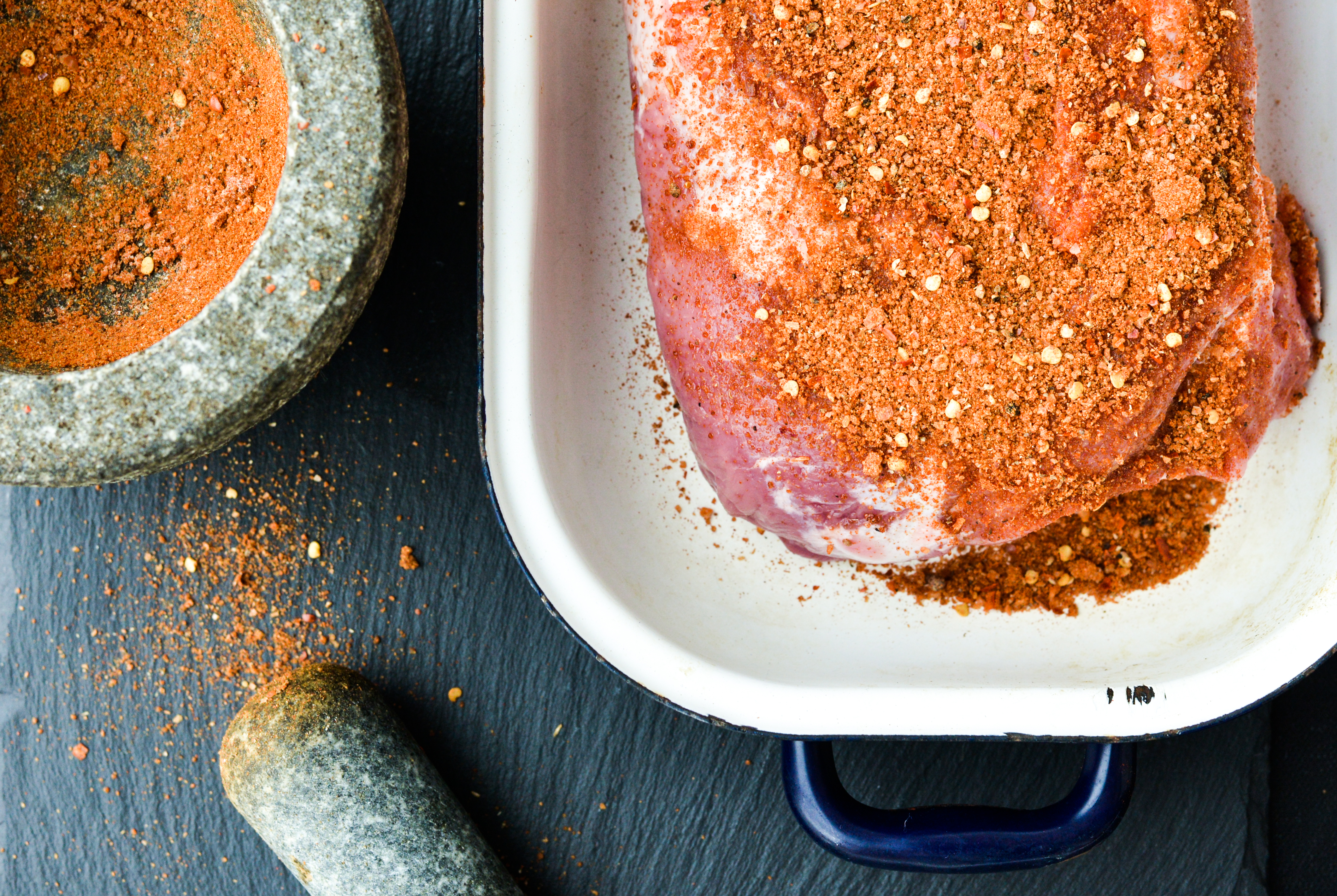 Klassisk krydderrub til ca. 1,5 kg pulled pork eller pulled chicken