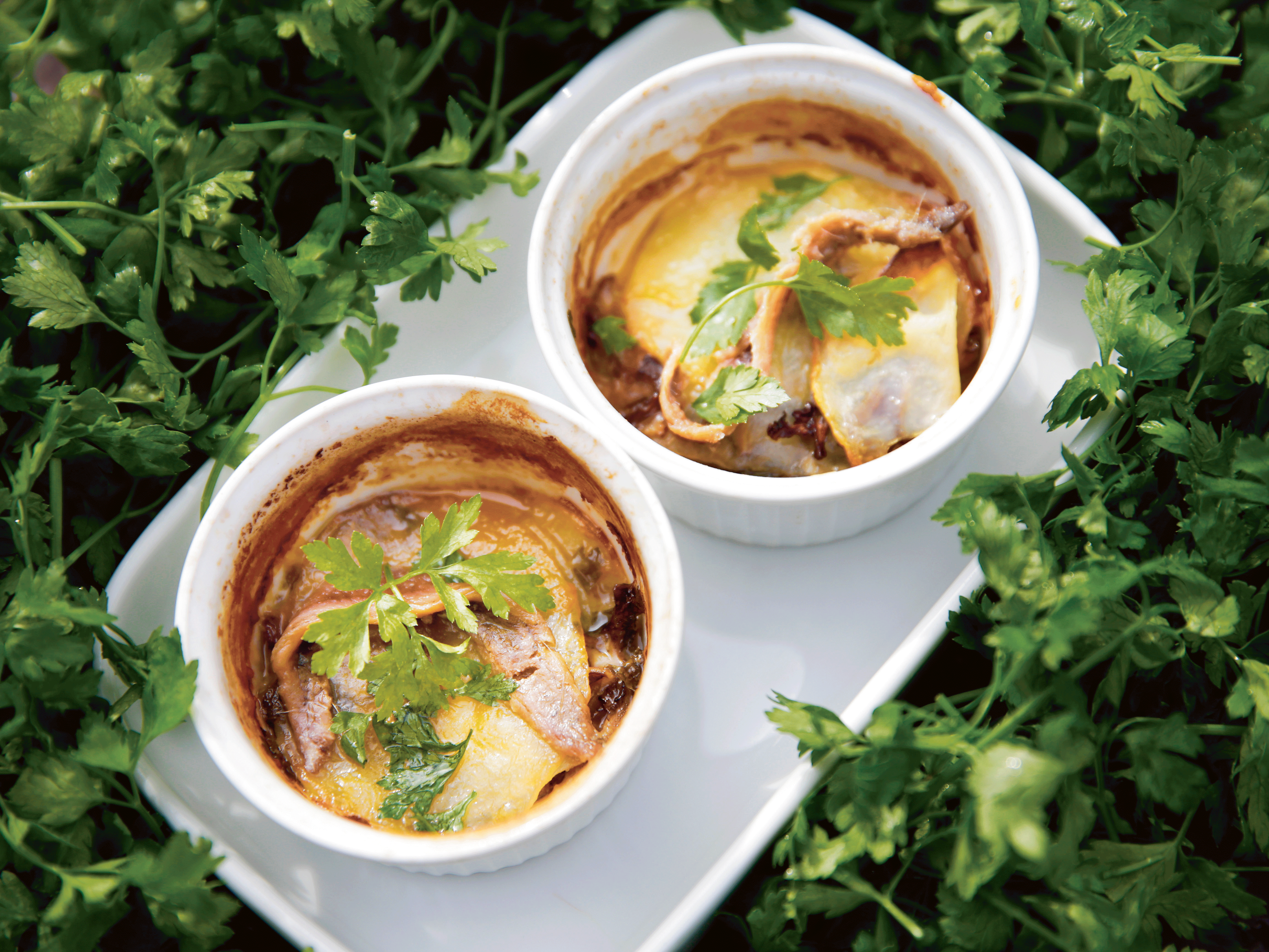 Kartoffelfad med svampe