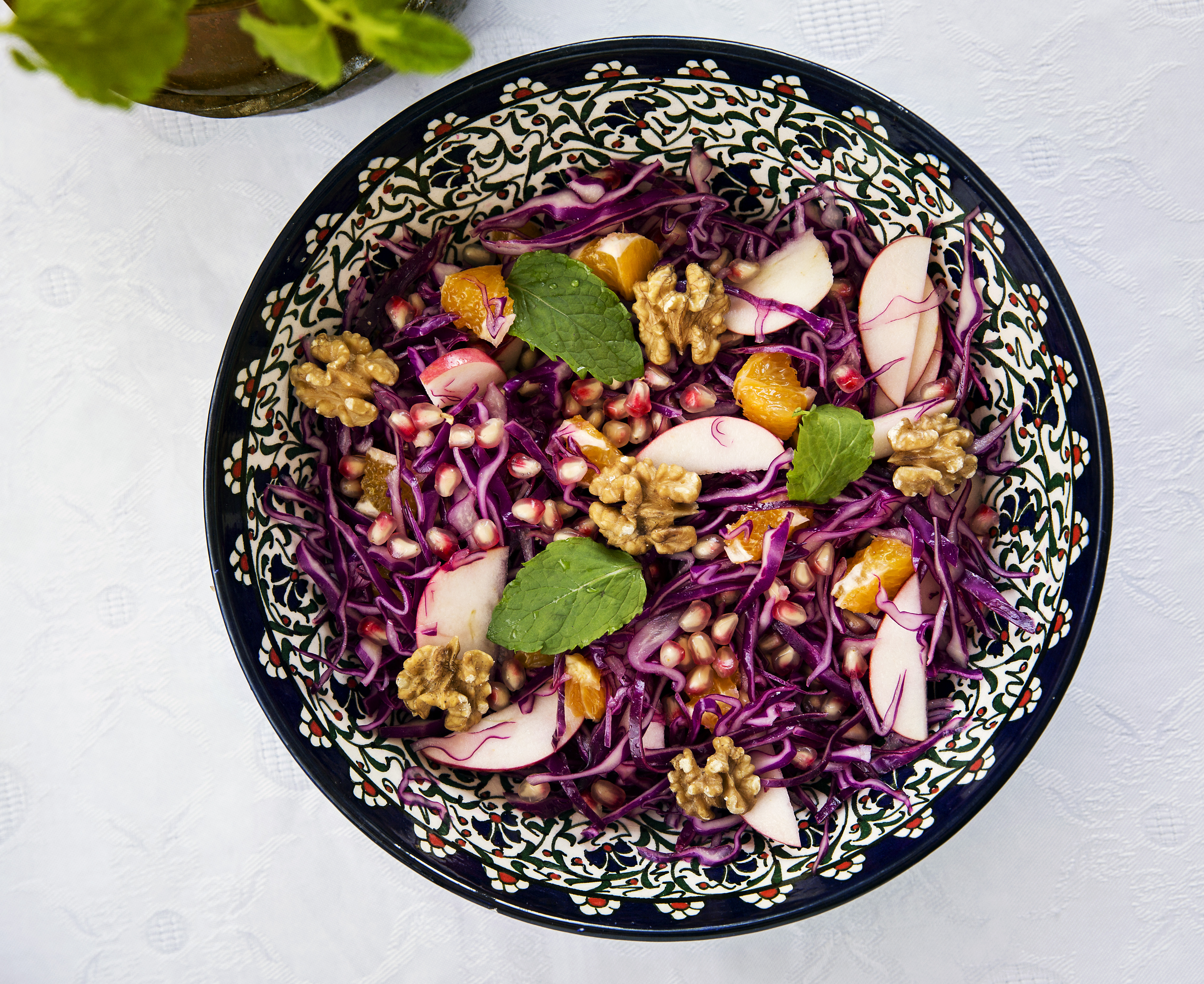 Rødkålssalat med granatæble