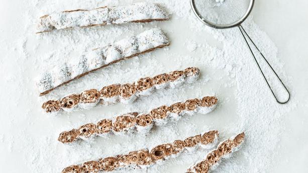 Skumfiduser med mynte og chokolade