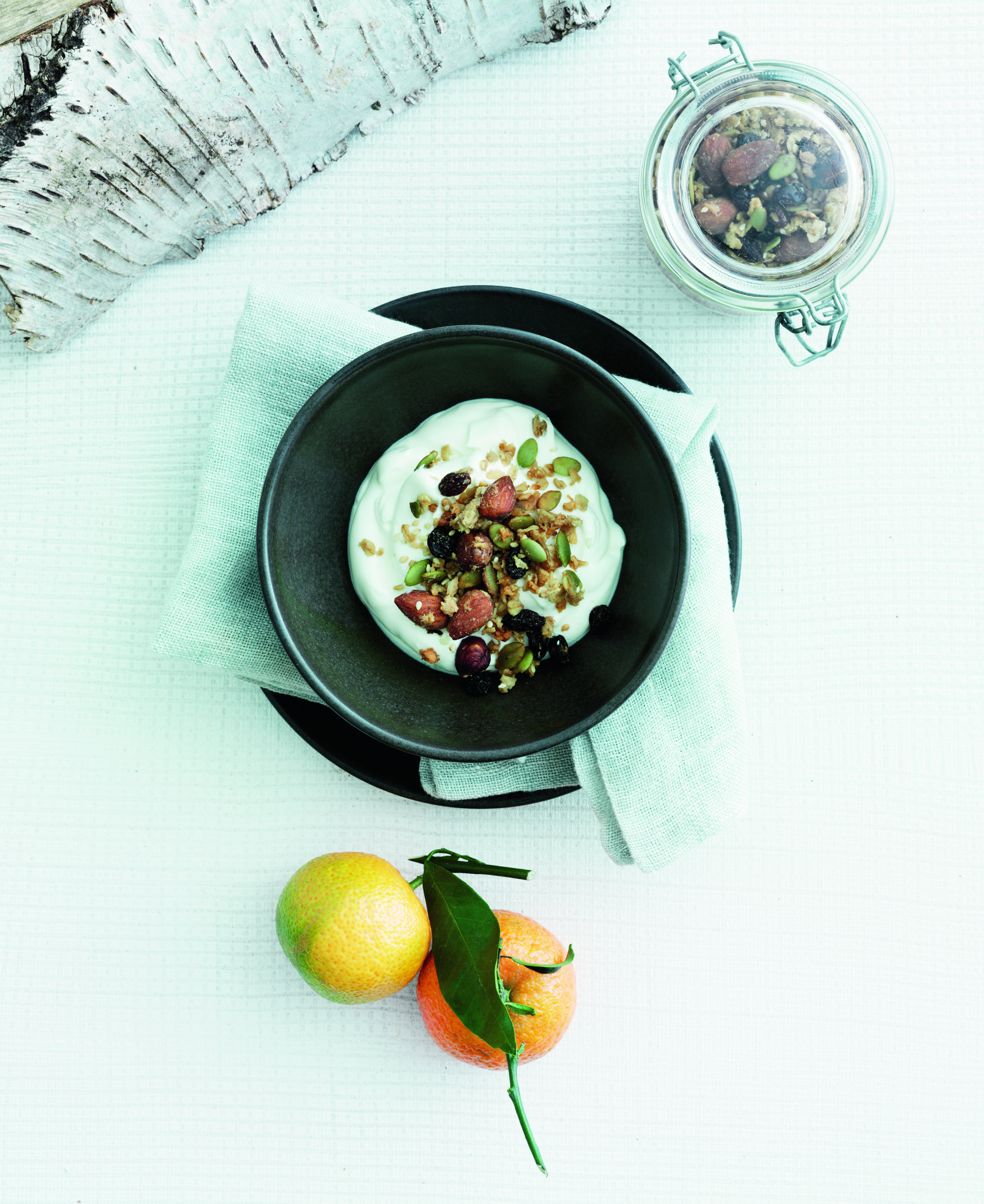 Granola med blandede nødder