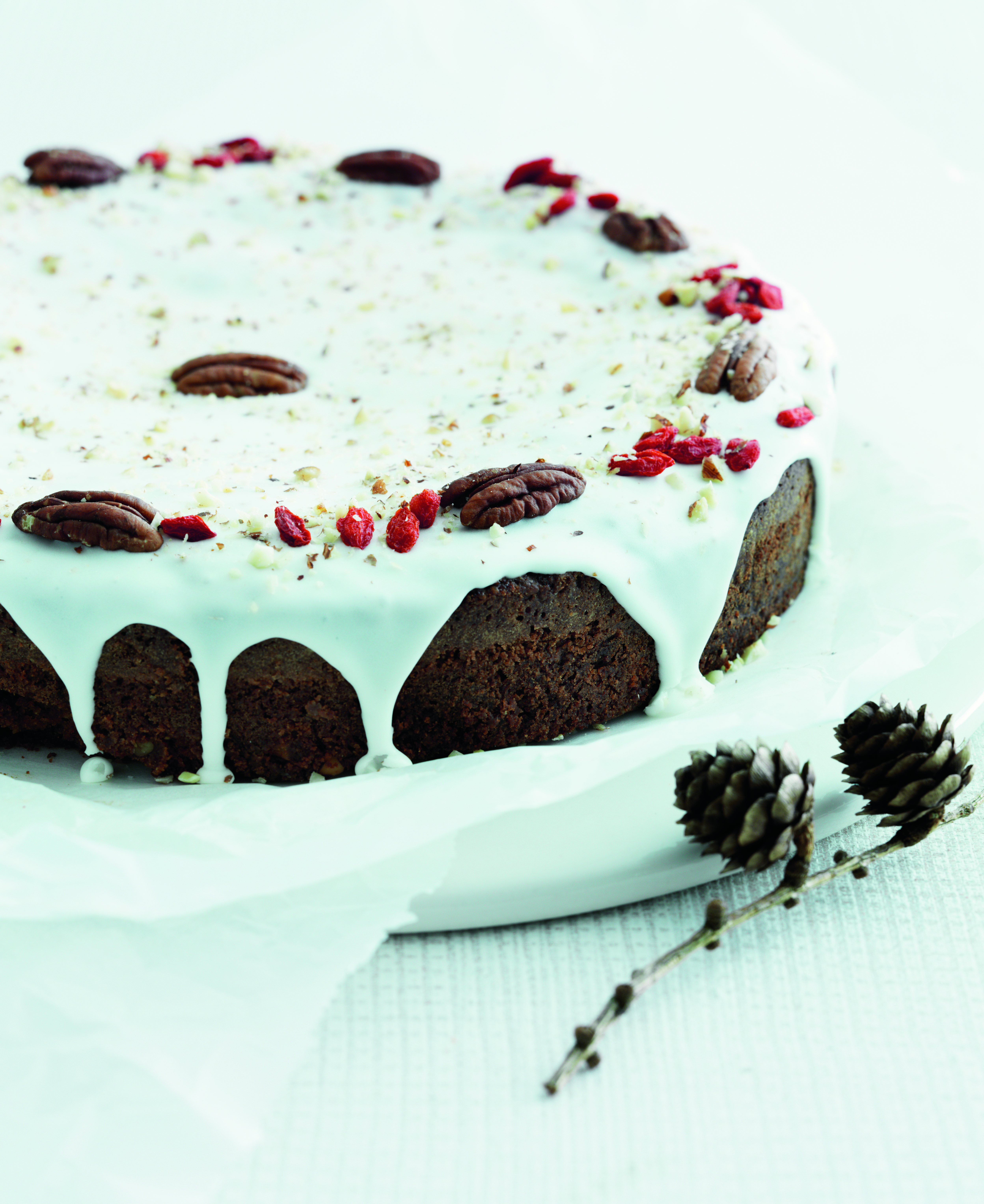 Julekage med nødder og appelsin