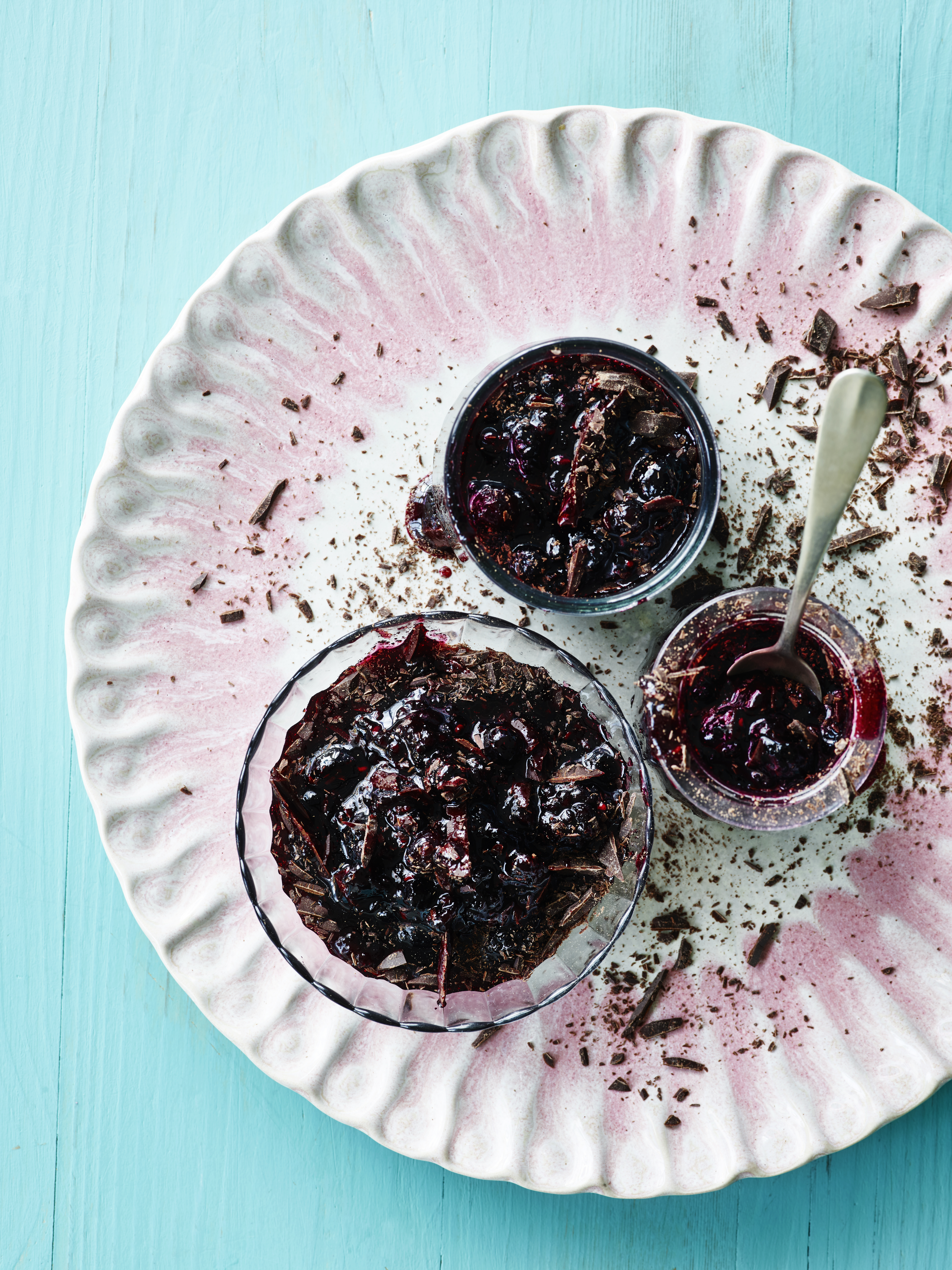 Bærsyltetøj med chokolade