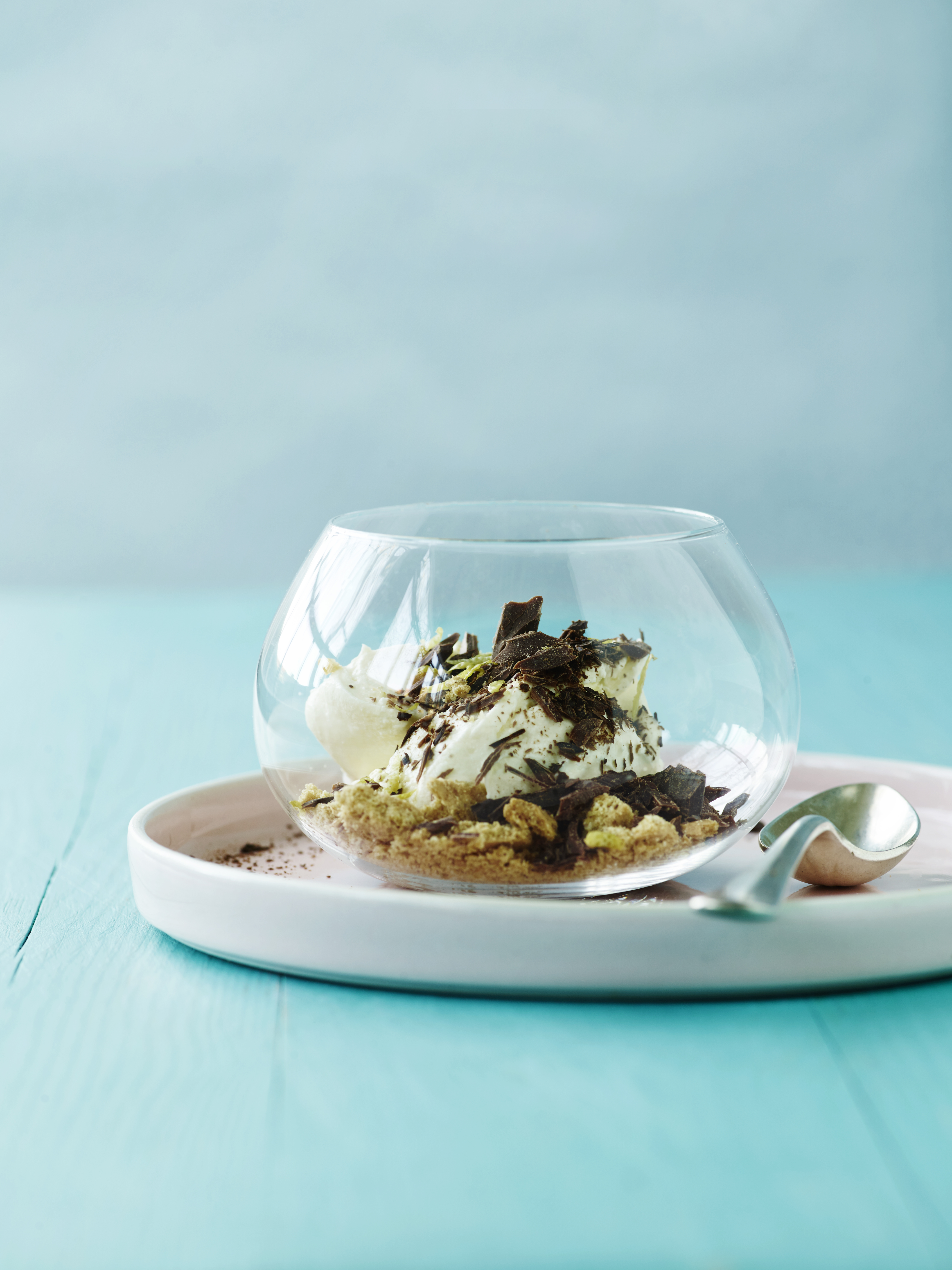 Lyn cheesecake med to slags chokolade