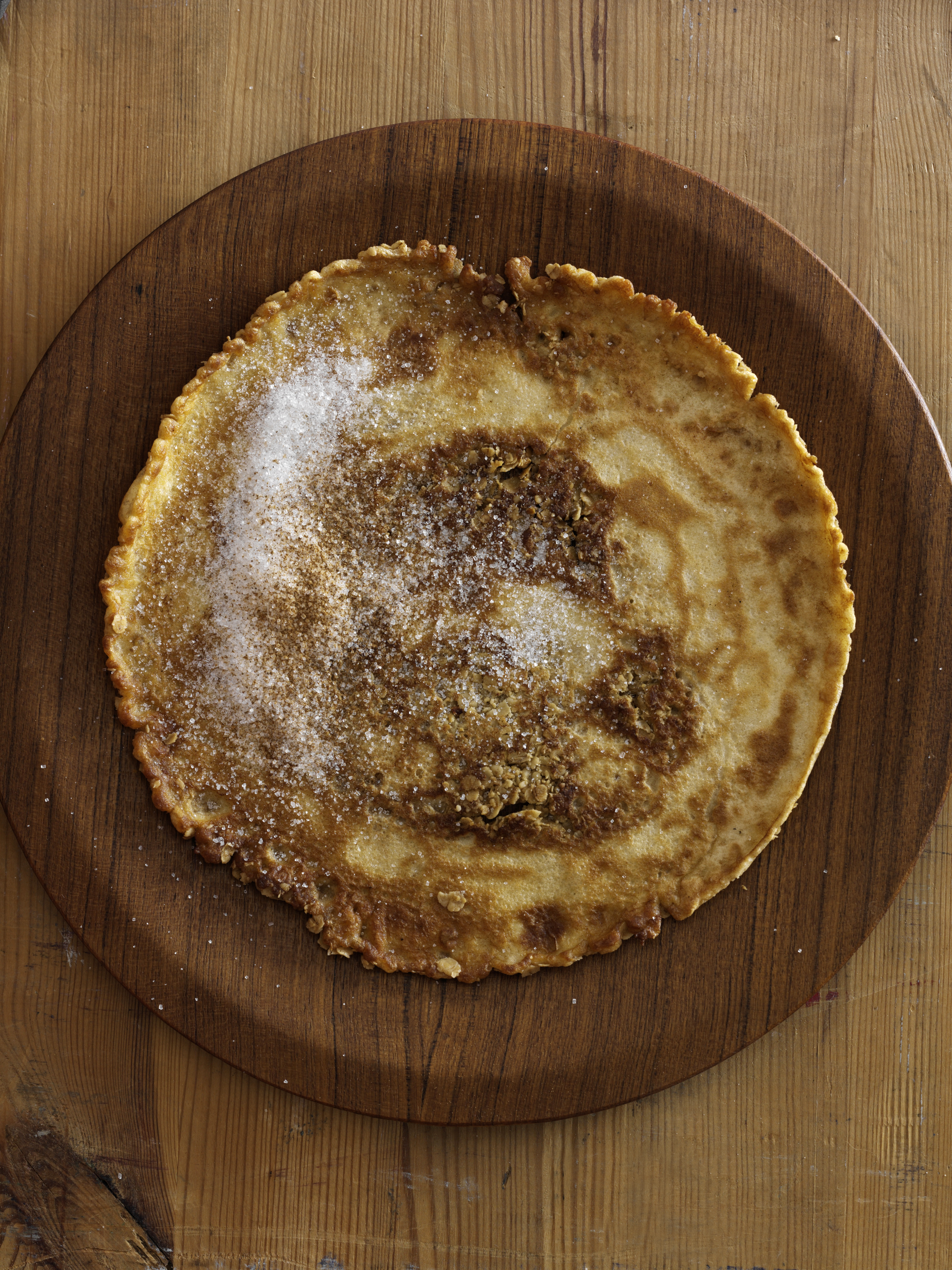 Havrepandekager med kanel og sukker