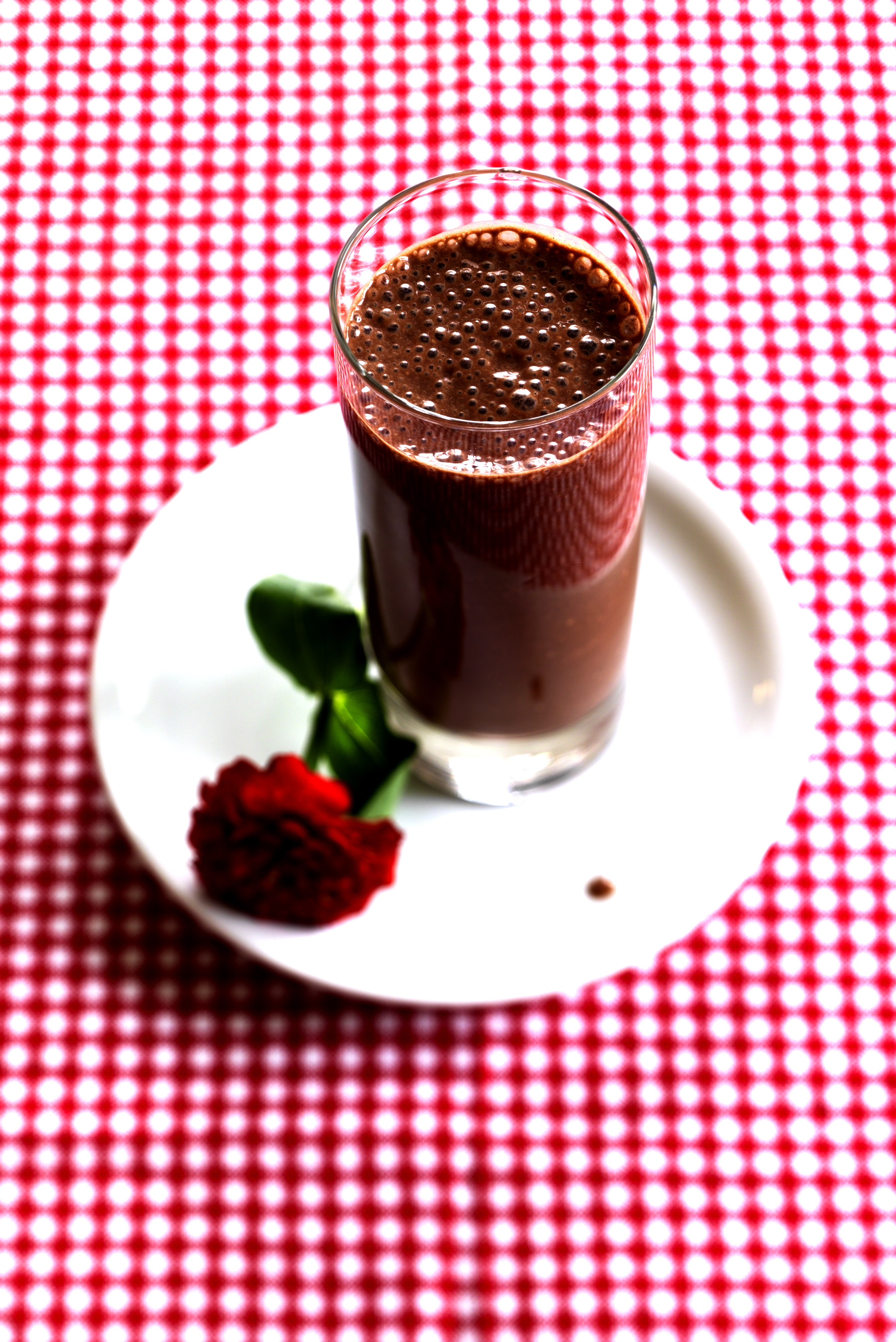 Choko, banan og ingefær-milkshake