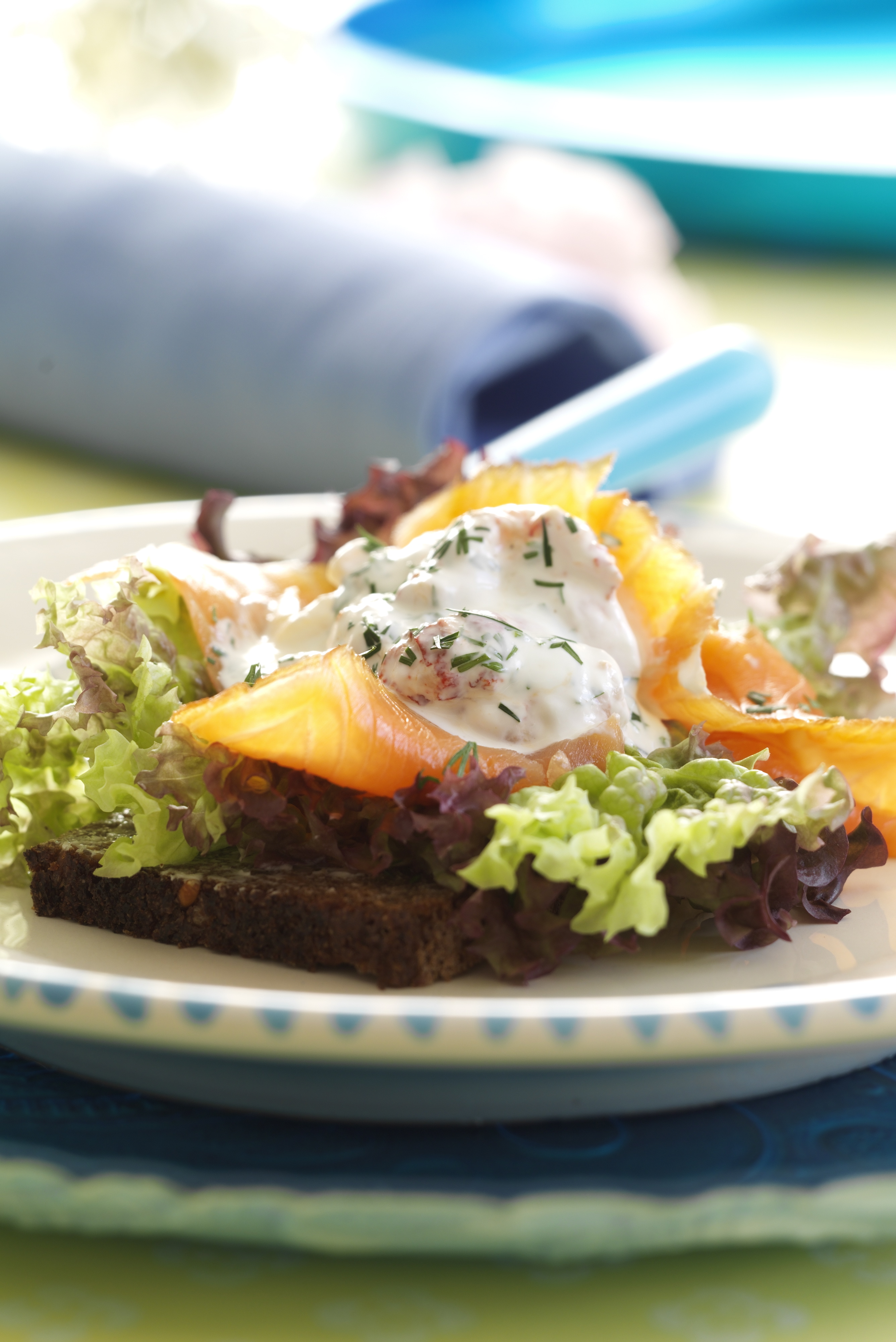 Laks med krebsesalat