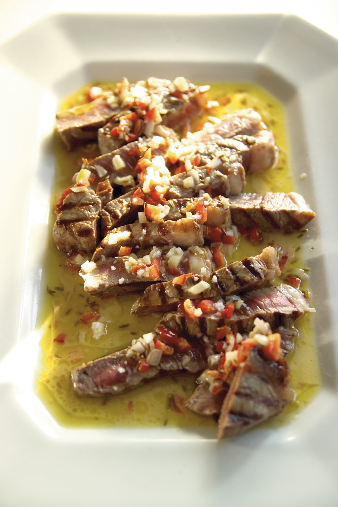 Marinade til grillede bøffer