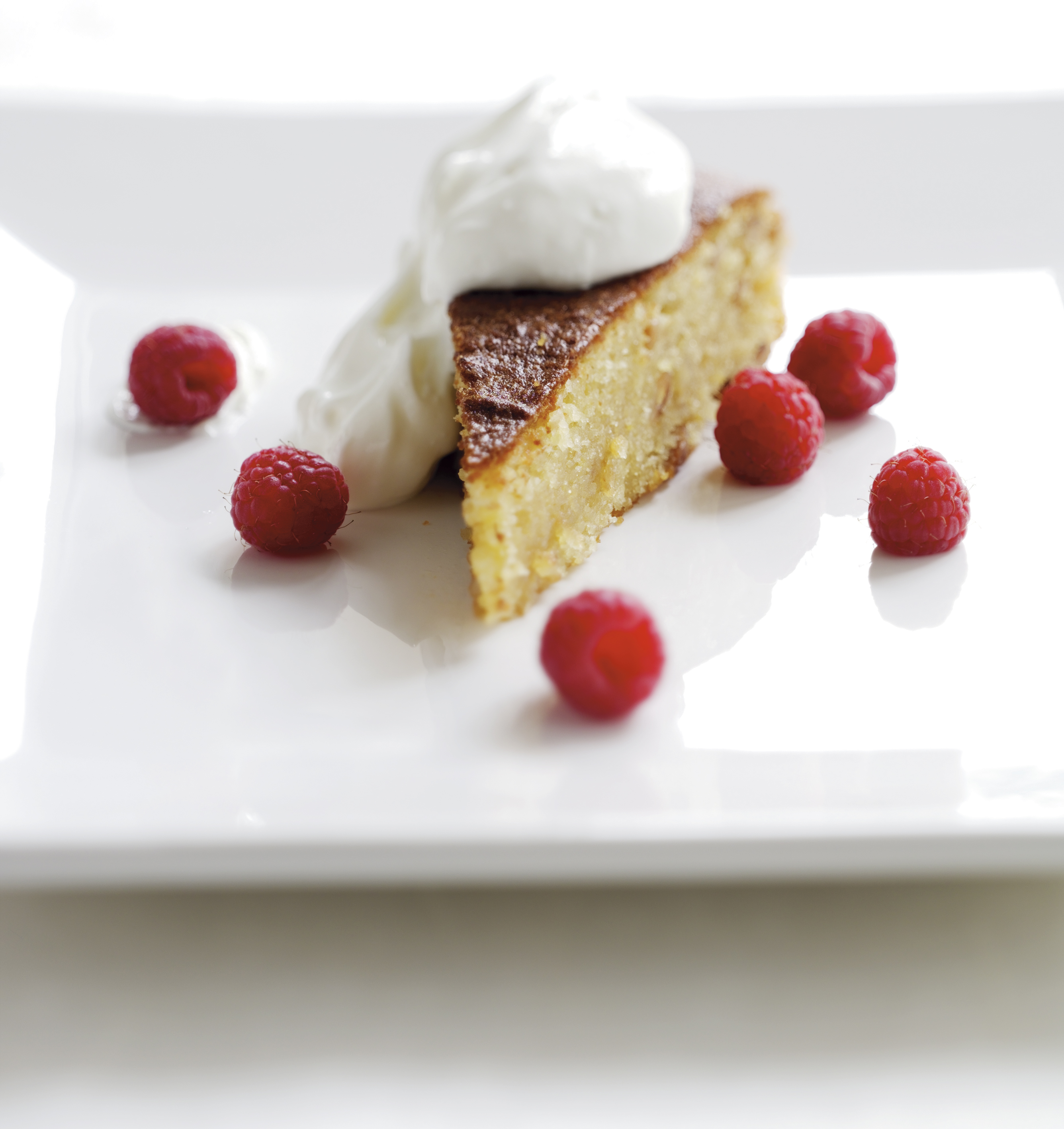 Dessert med pinjekerner