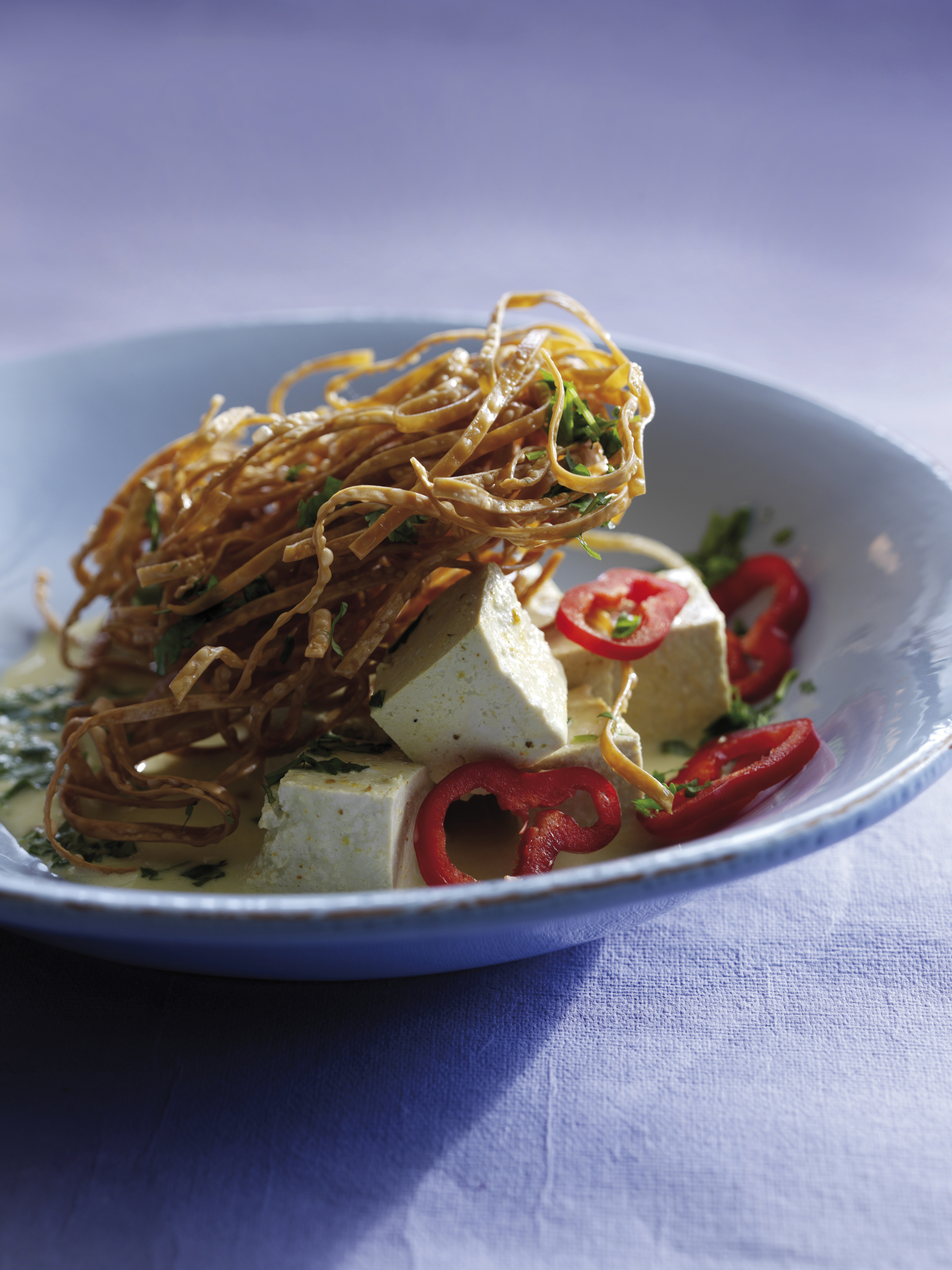 Blød tofu i kokosmælk