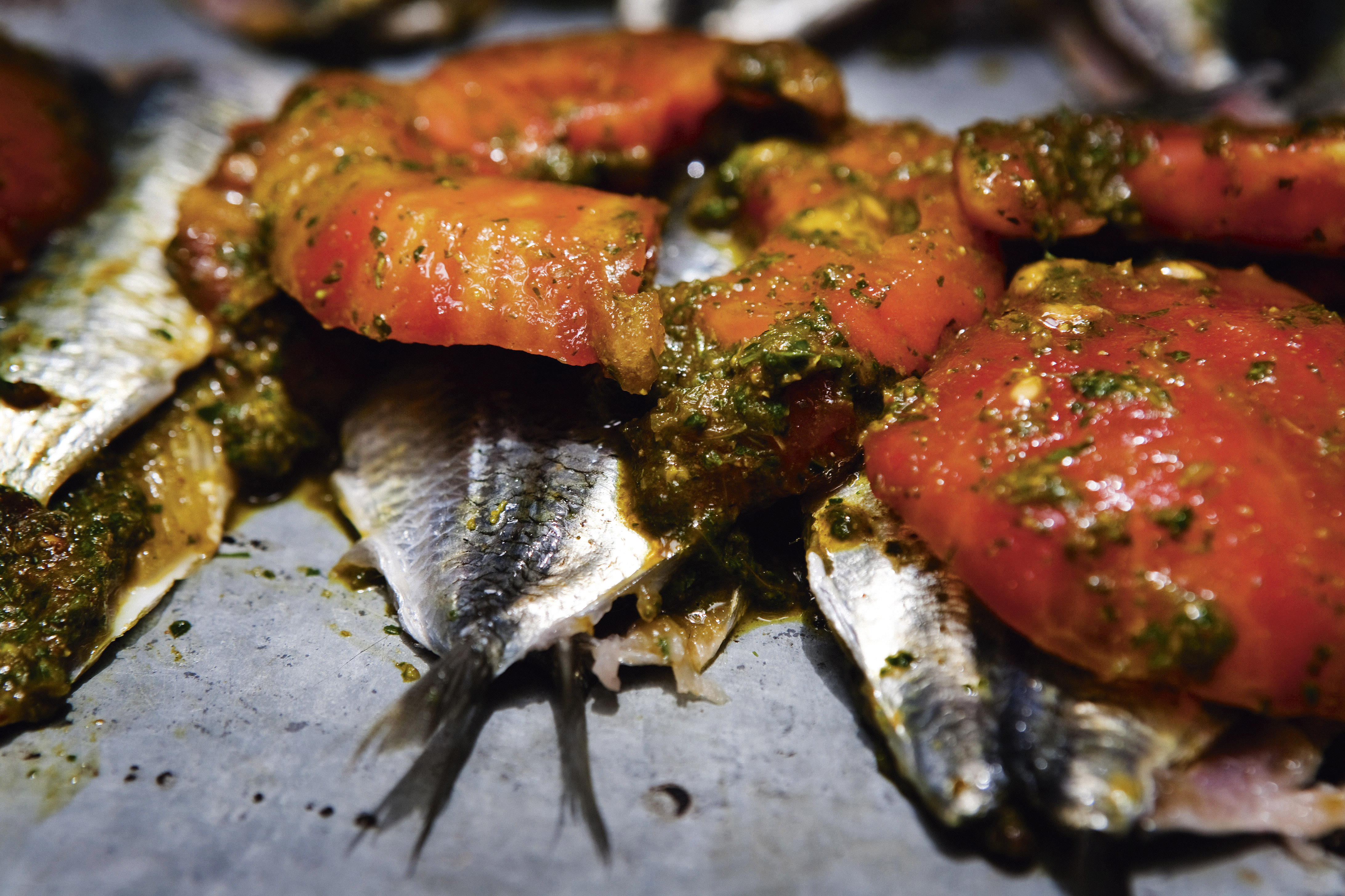 Sardiner med chermoula