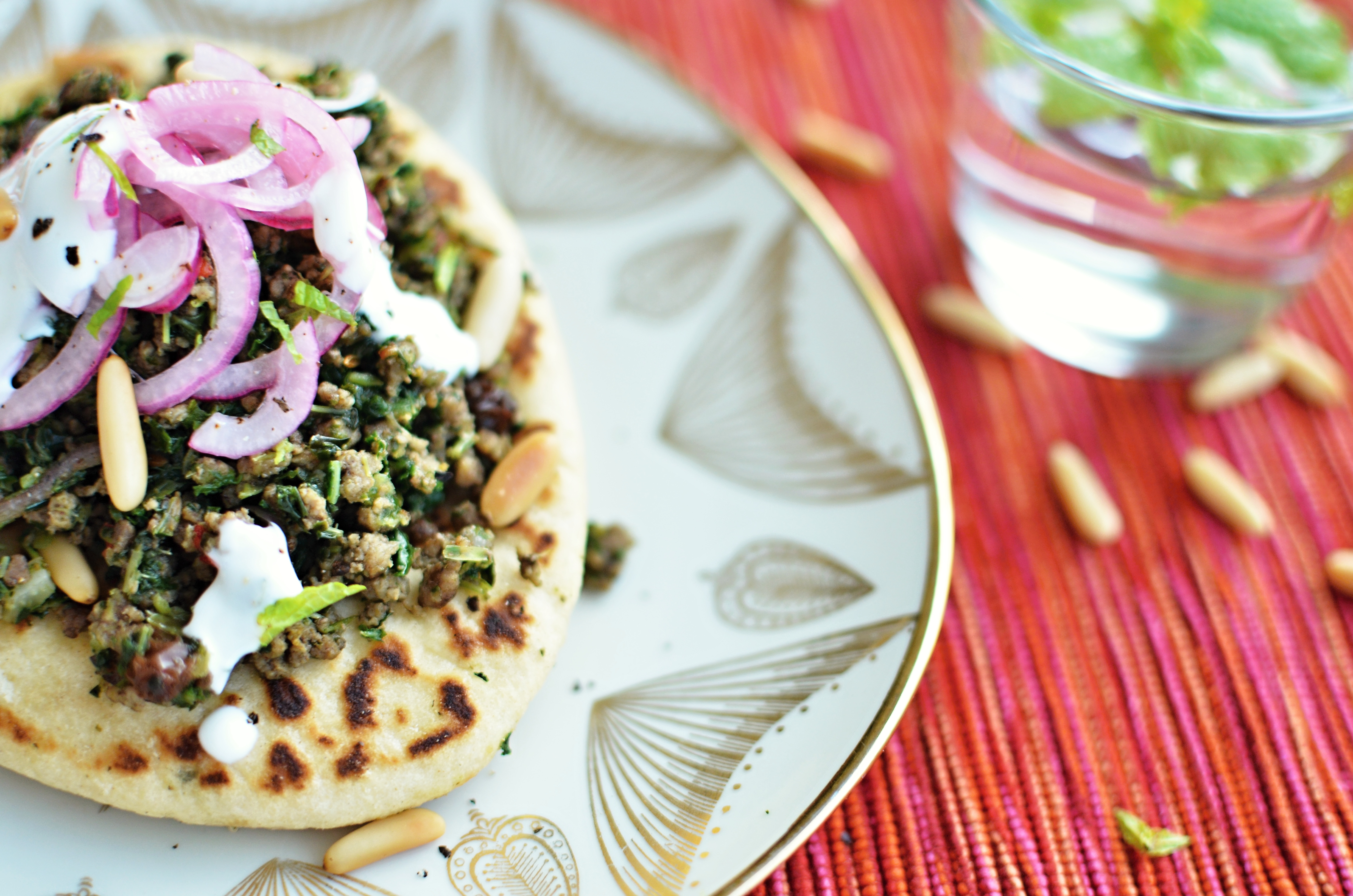 Mellemøstlig lam med spinat