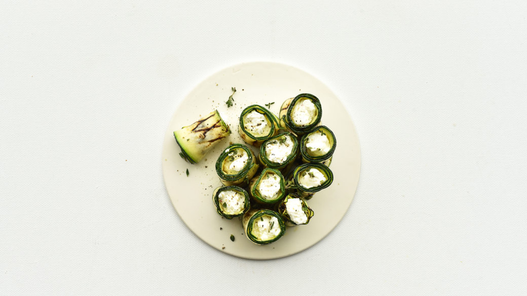 Squashruller med gedeost