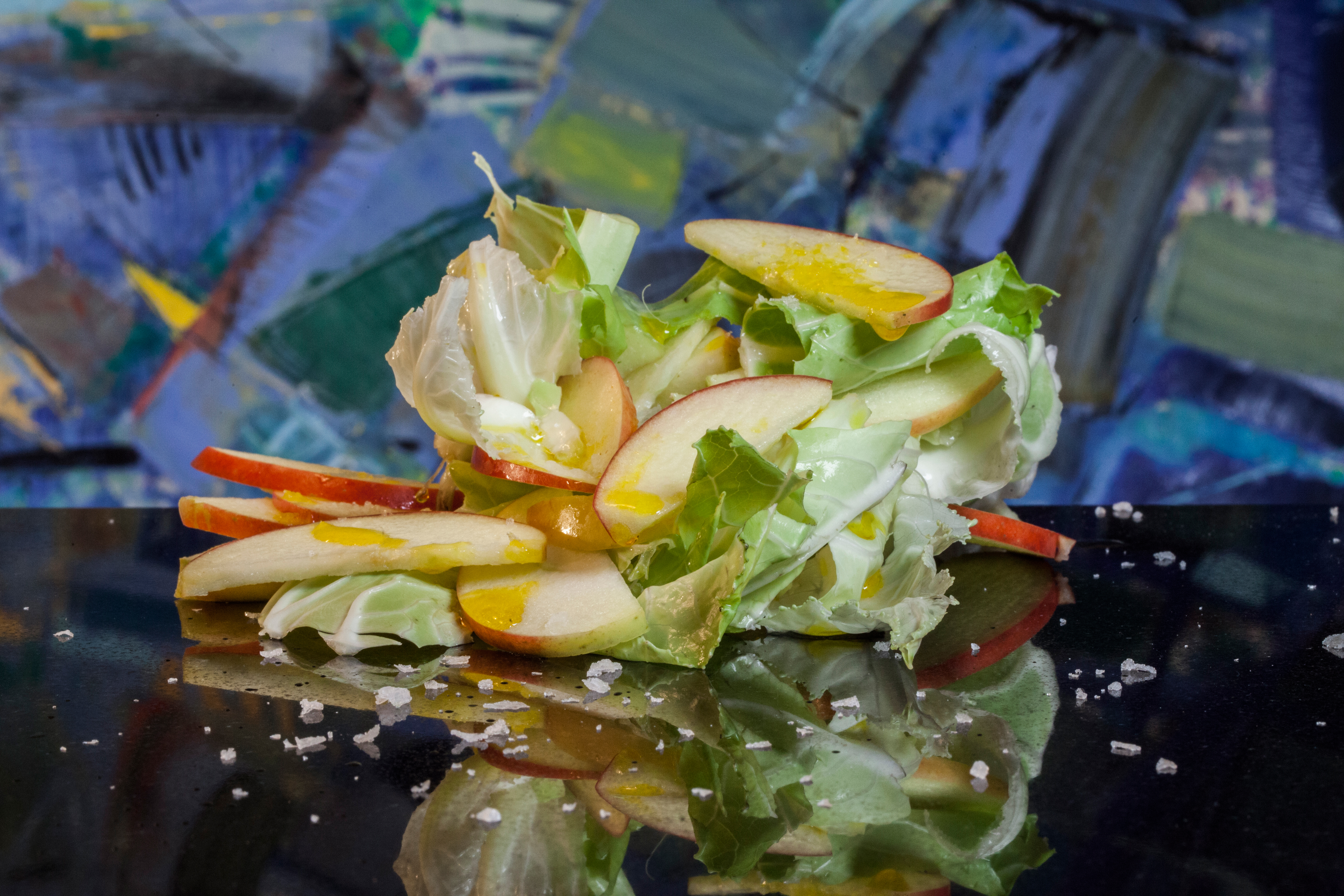 Salat af blomkålsblade