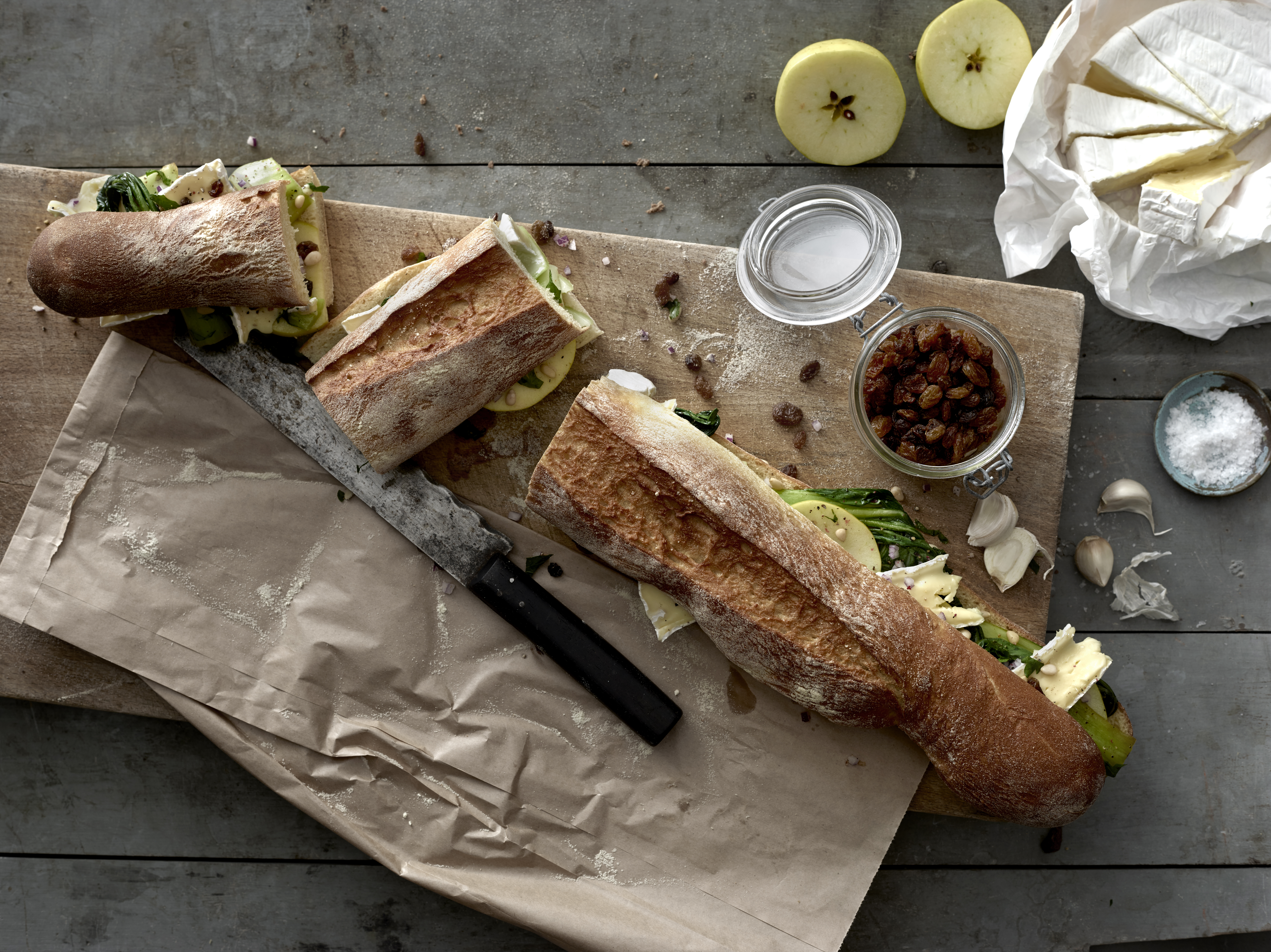 Sandwich med sølvbede og brie