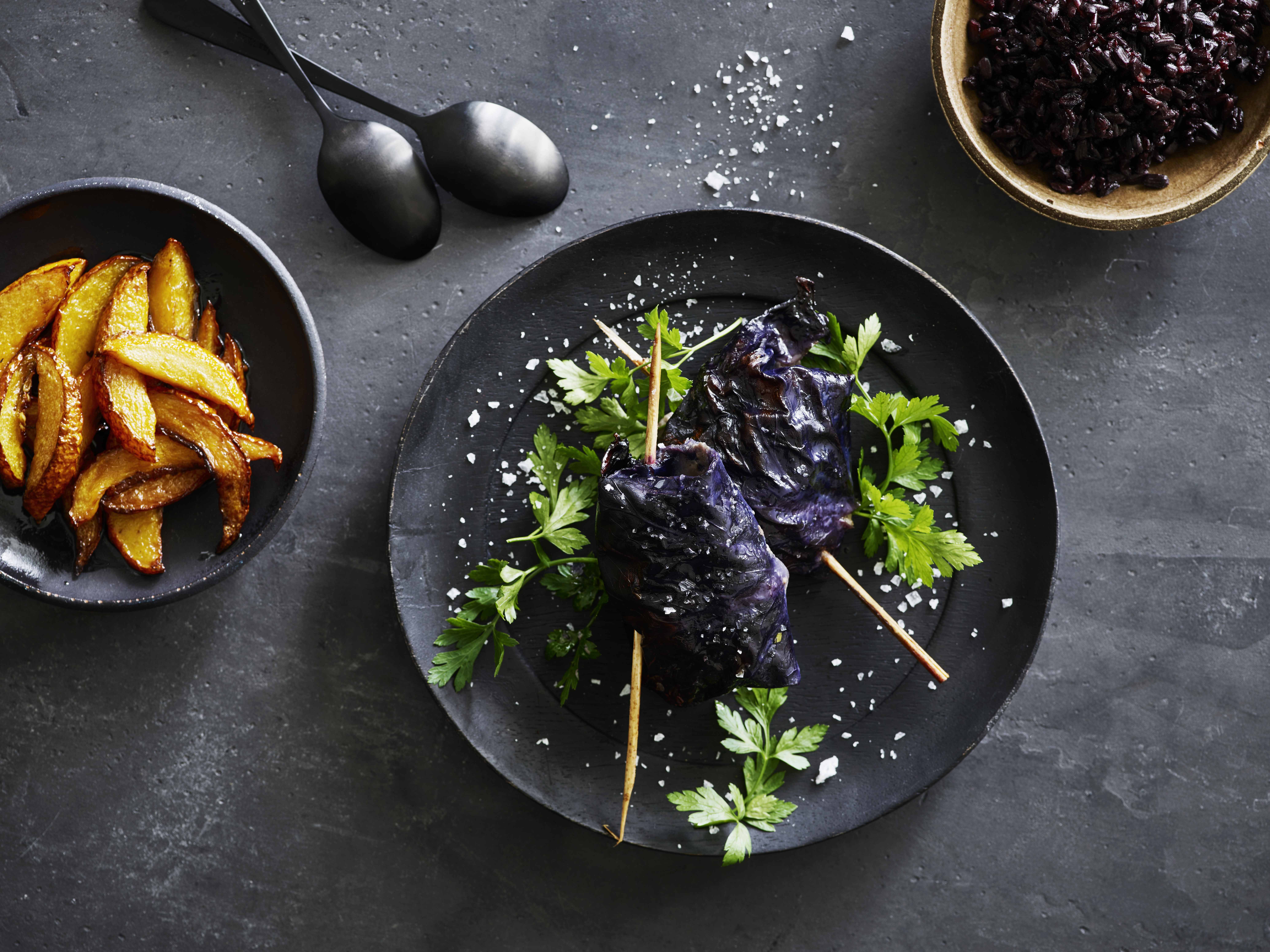 Kåldolmere med svamp og okse