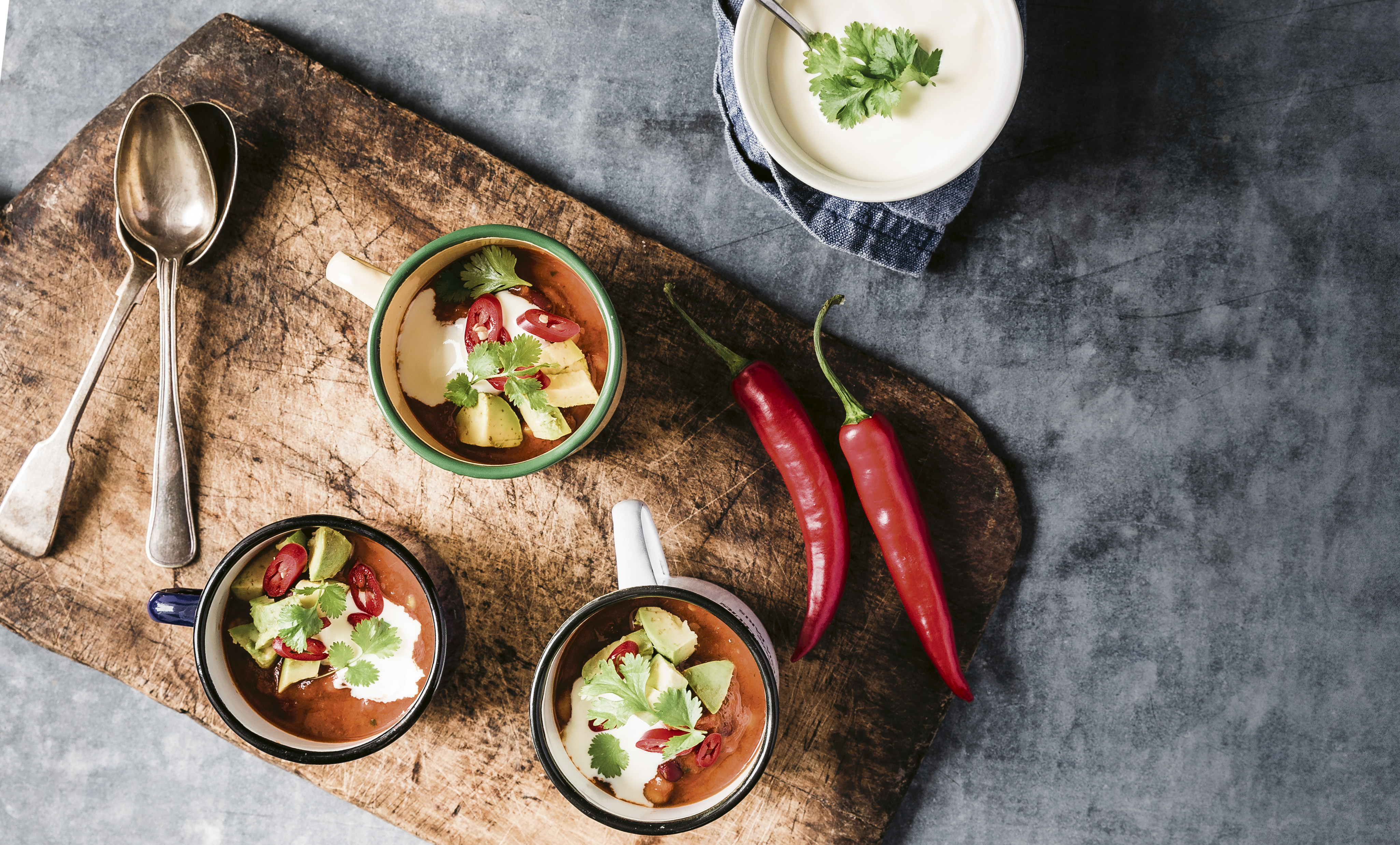 Økologisk chili sin carne med øl, chokolade og kanel