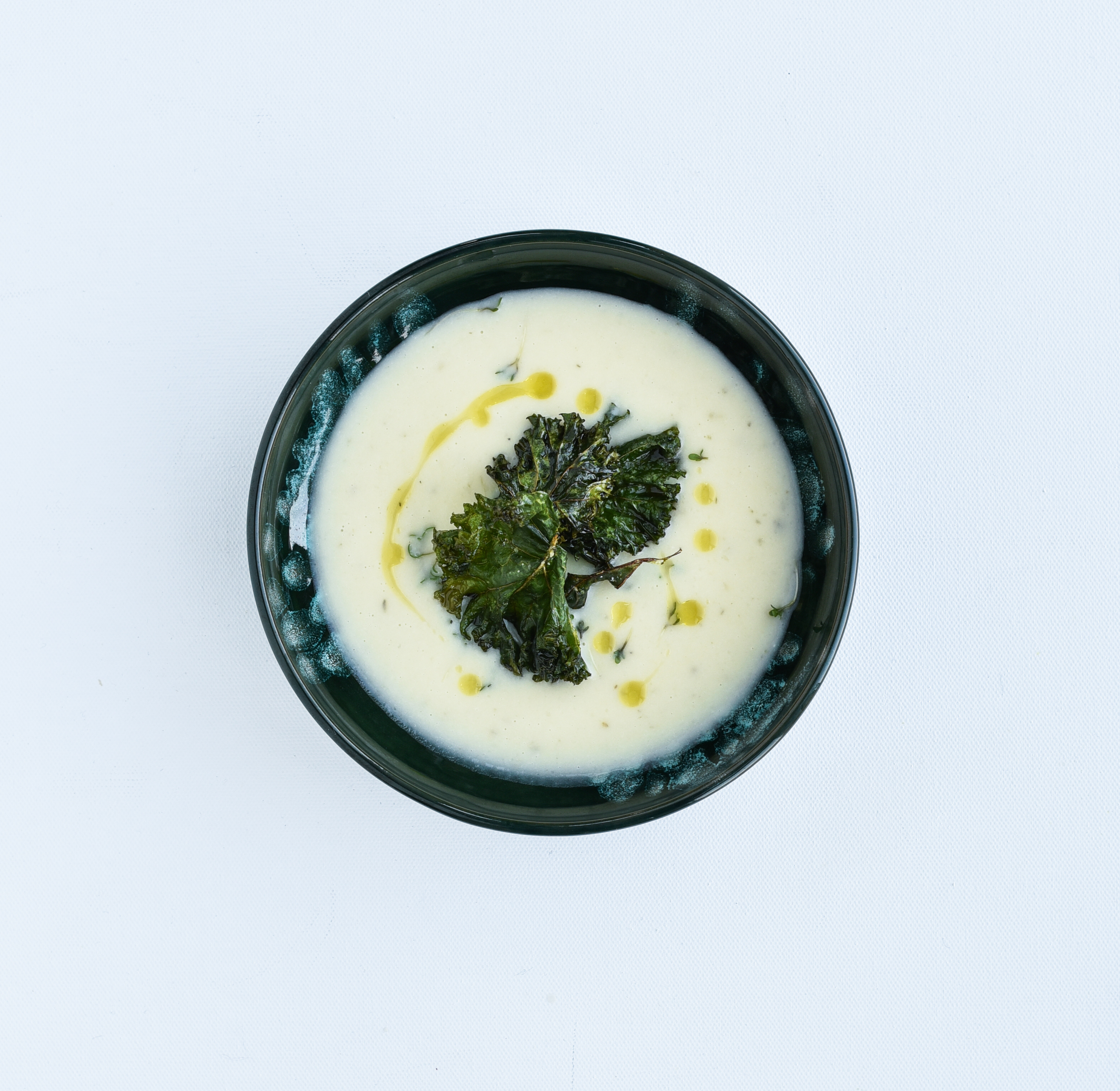 Kartoffel- og porresuppe med citrontimian