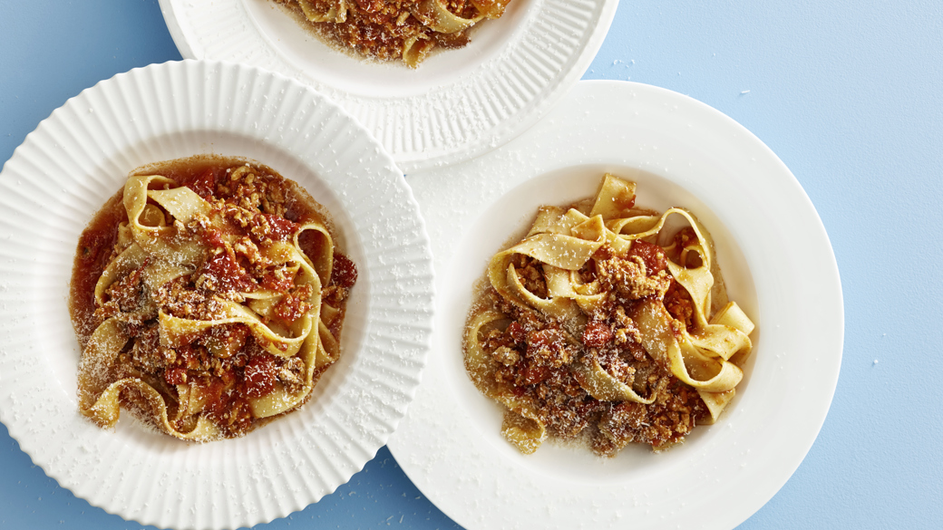 Pappardelle med svinekødsragu