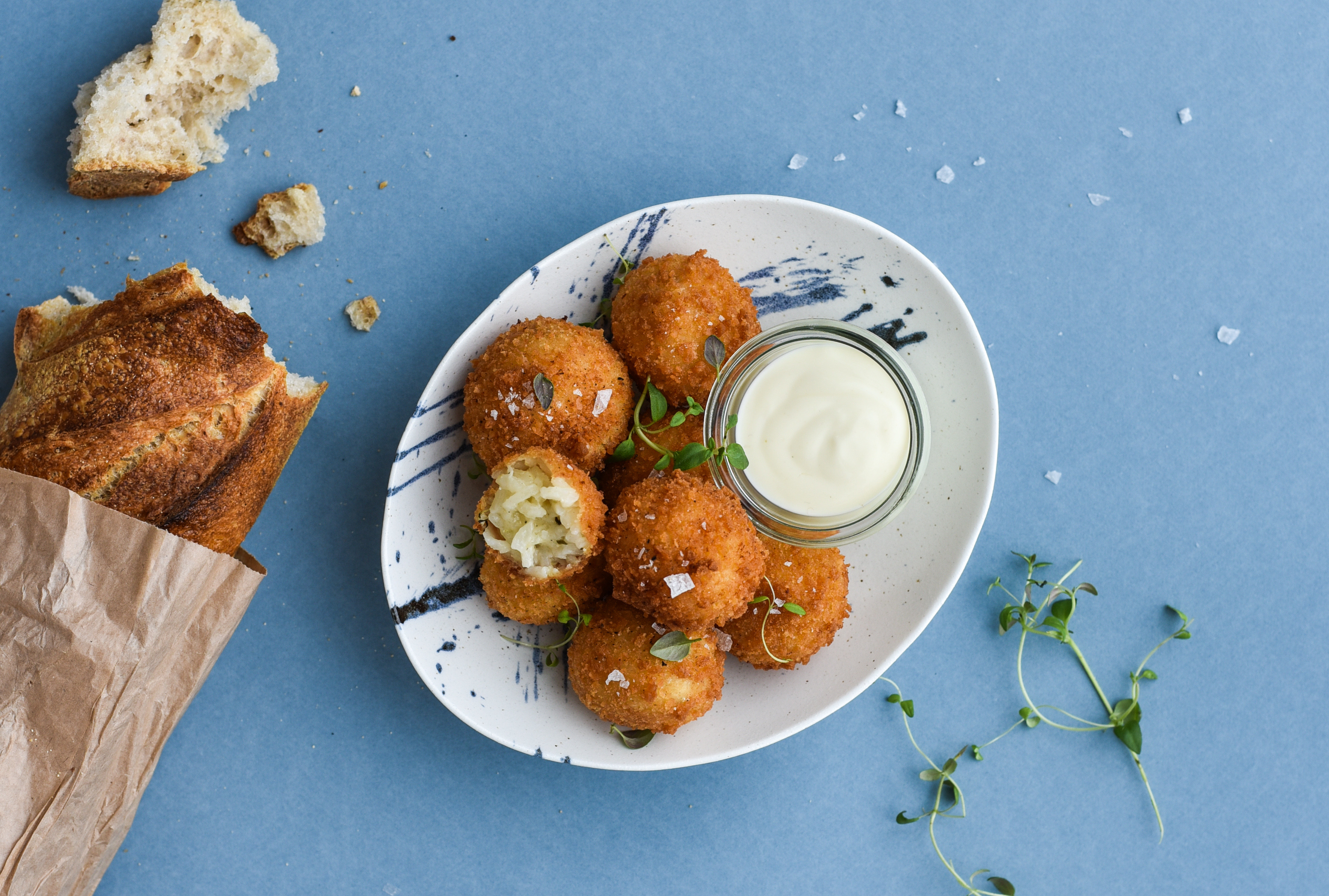 Sprøde risottokugler