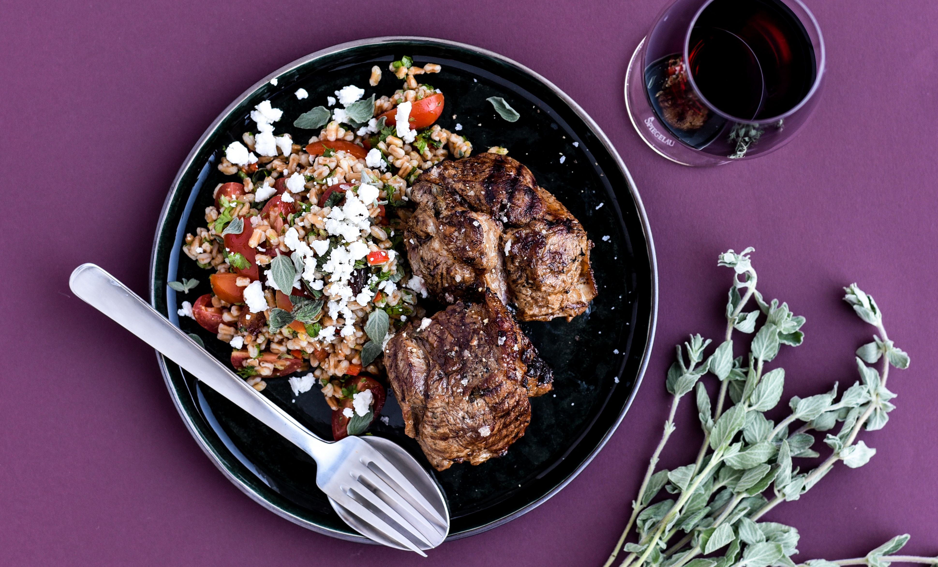 Kærnemælksmarineret lammeculotte