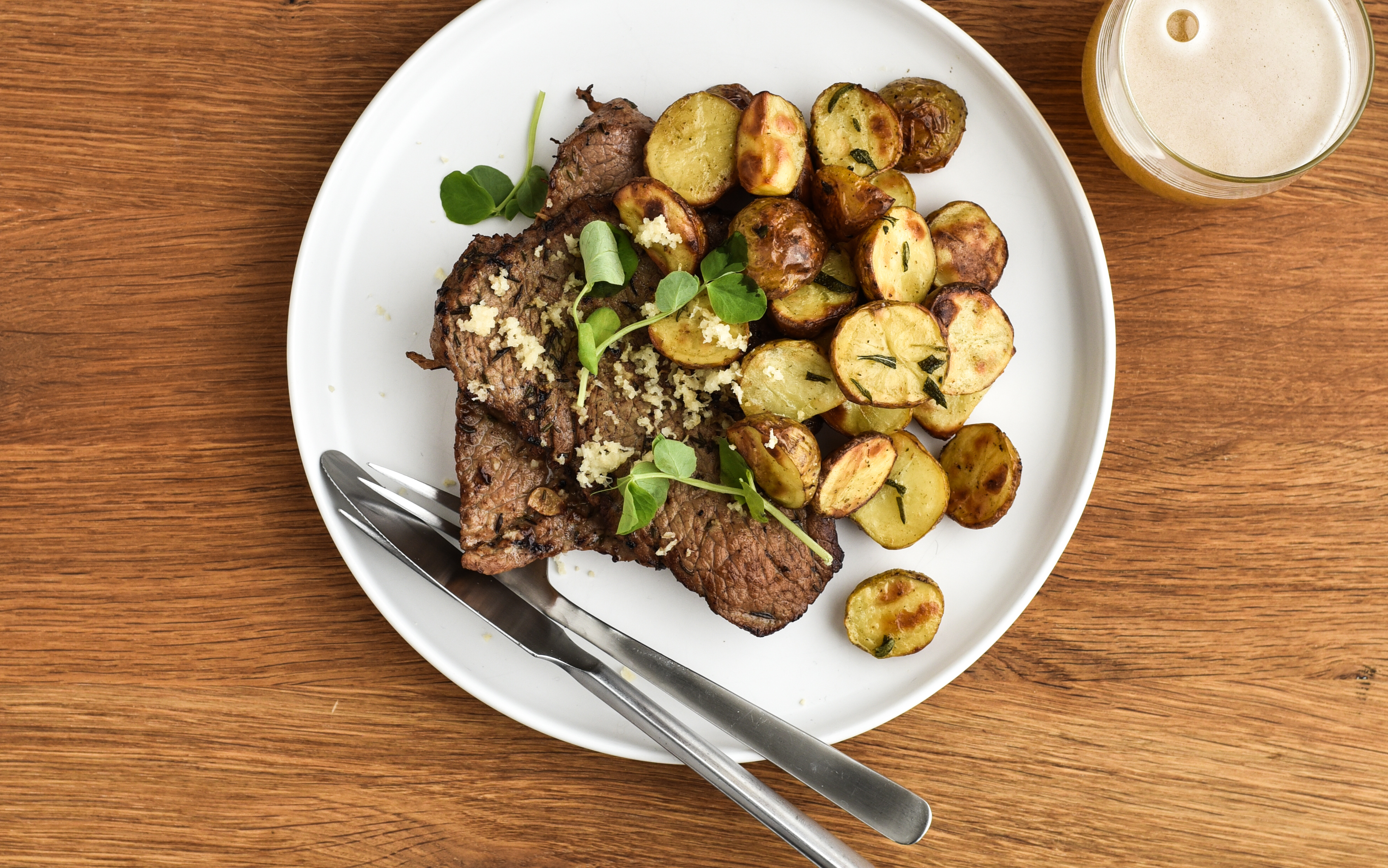 Ølmarineret  kalveschnitzel