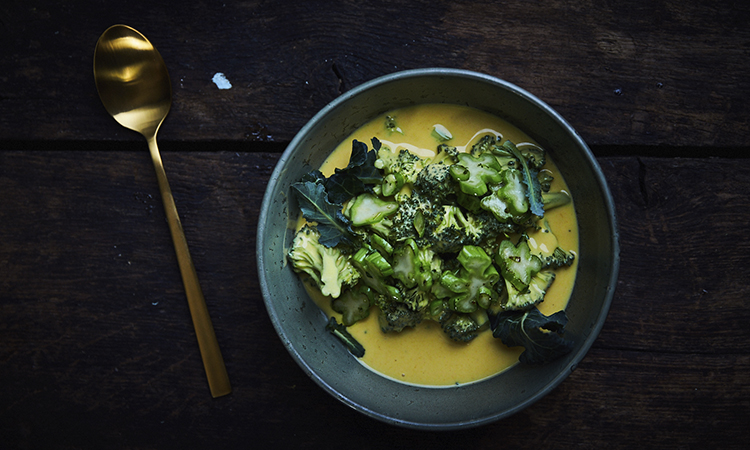 Broccoli i tykmælk og havtorn