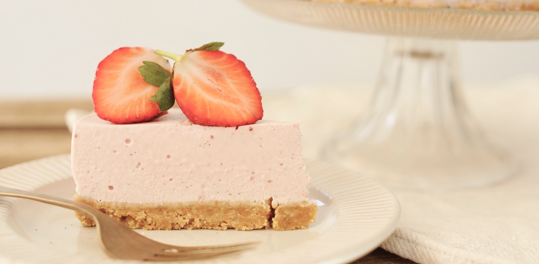 Jordbær-cheesecake