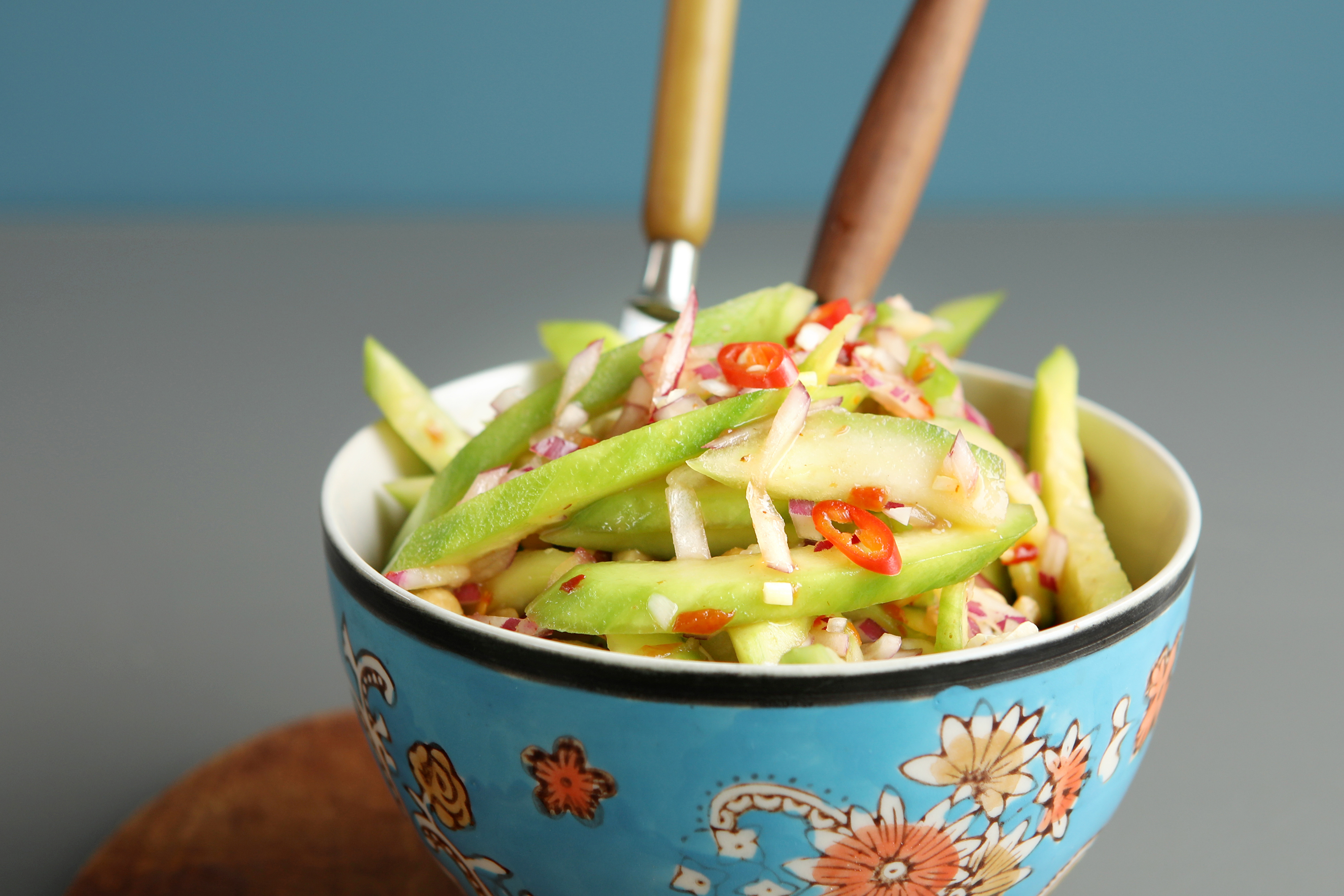 Asiatisk agurkesalat med hjemmelavet marinade