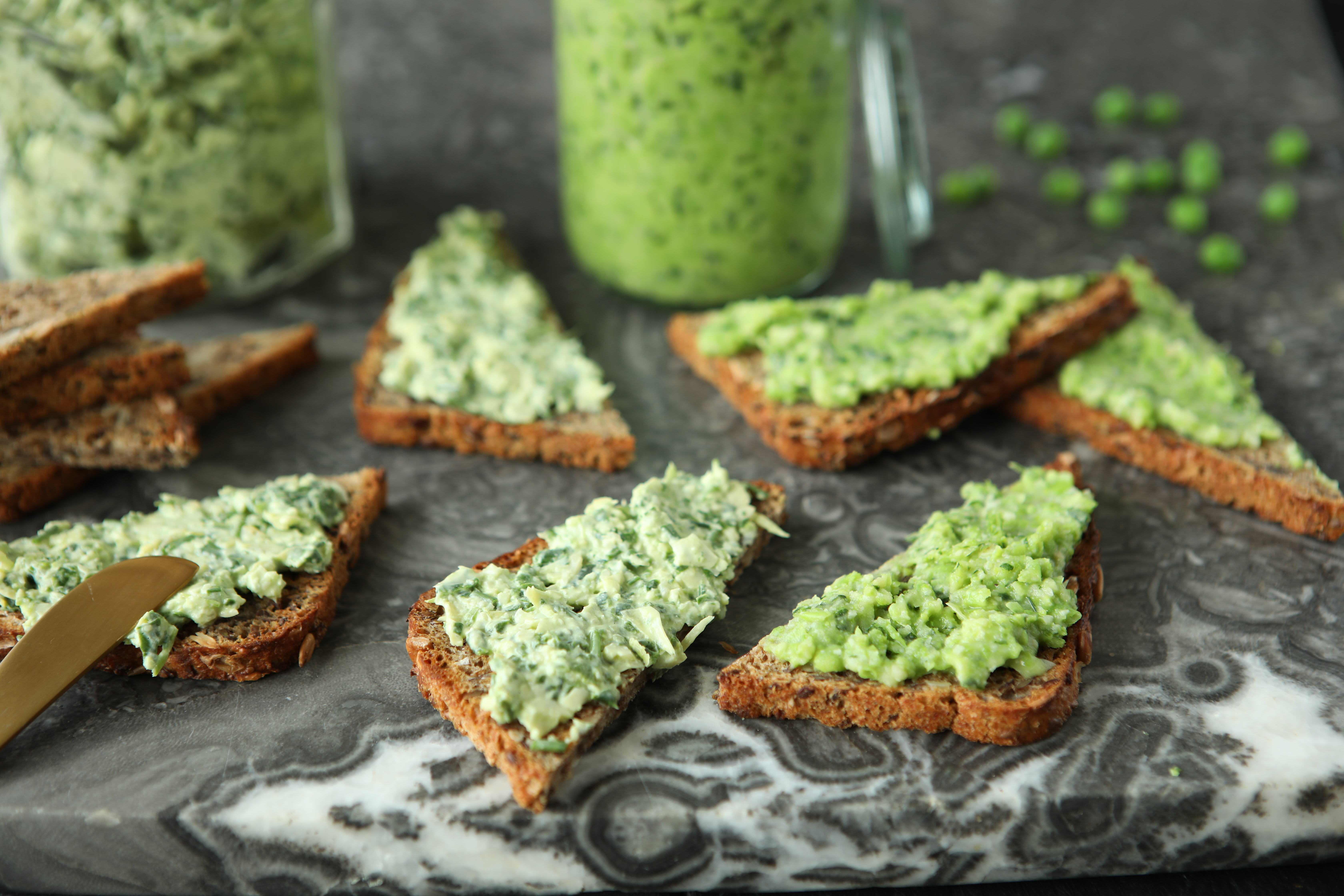 Butterbeanspread med ærter