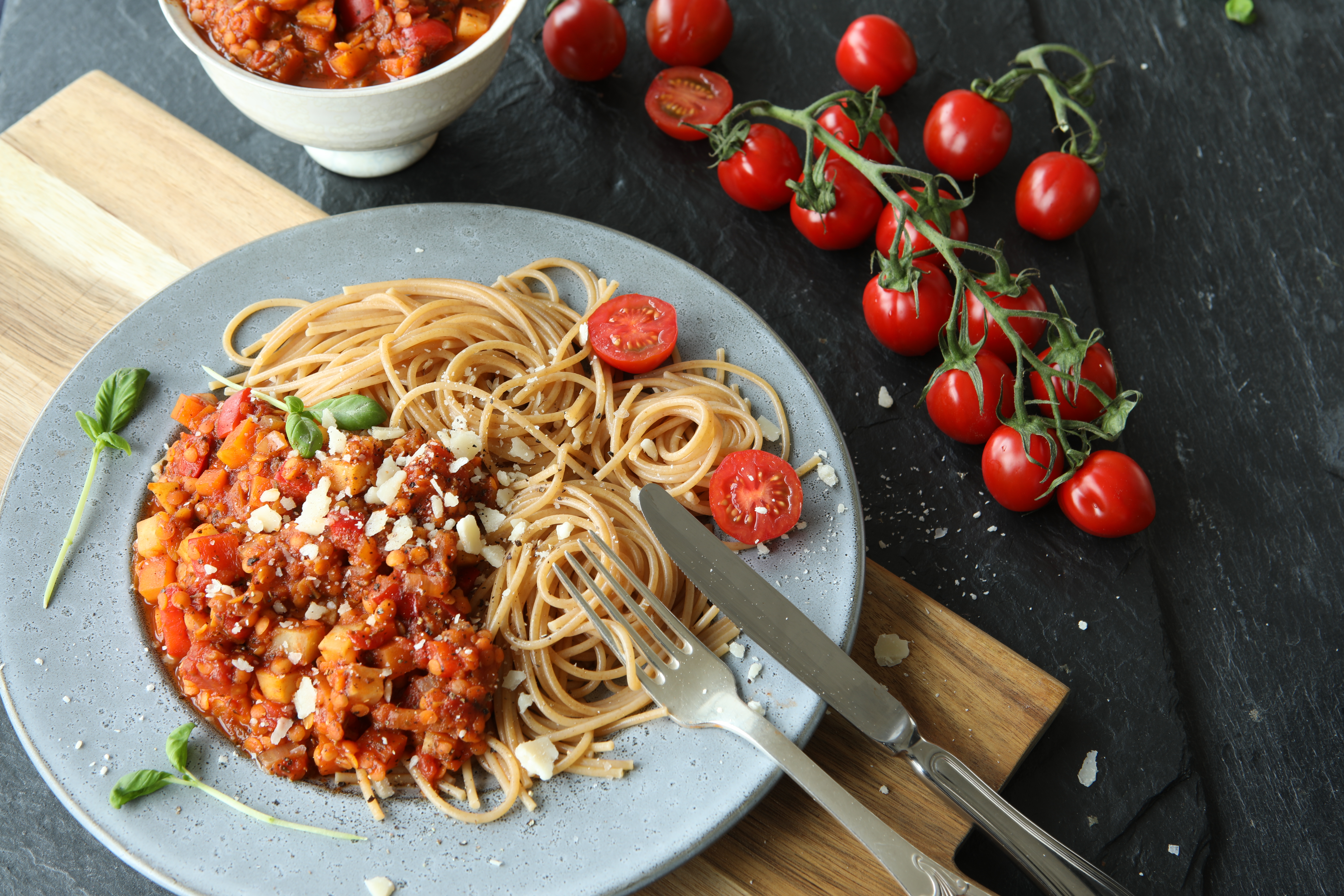 Pastasauce med linser