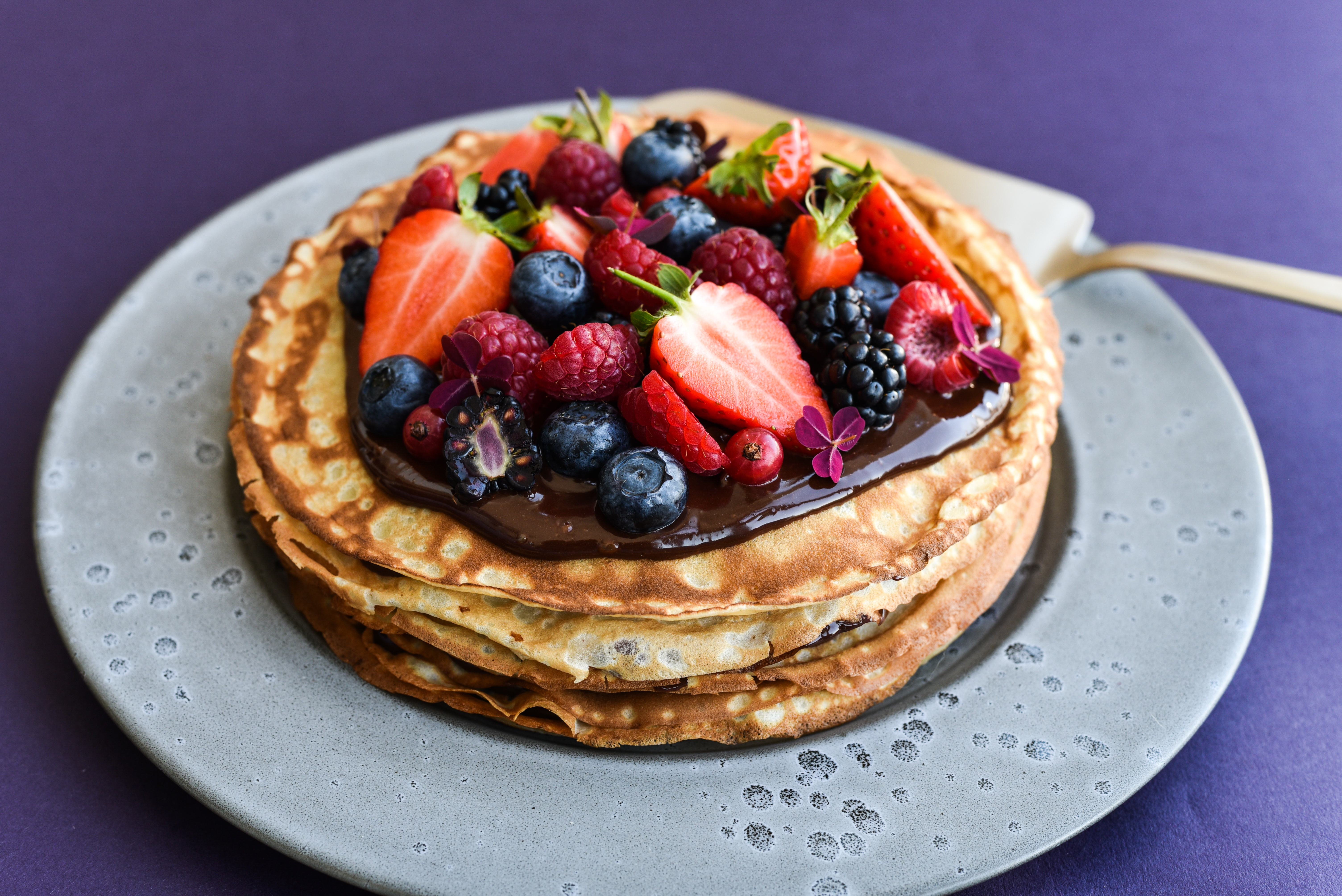 Choko-creme til pandekagetårn