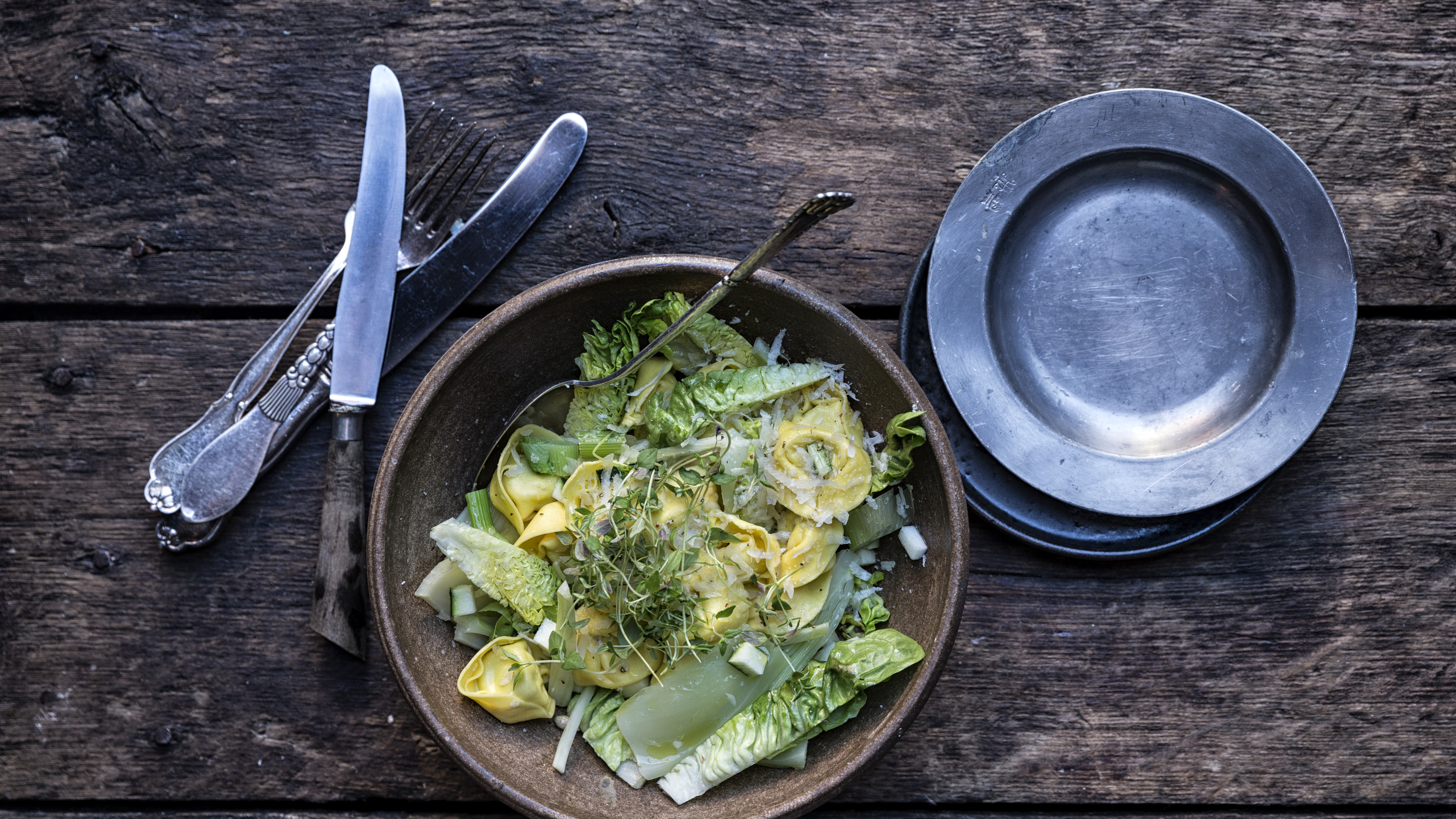 Tortellini med fennikel og squash