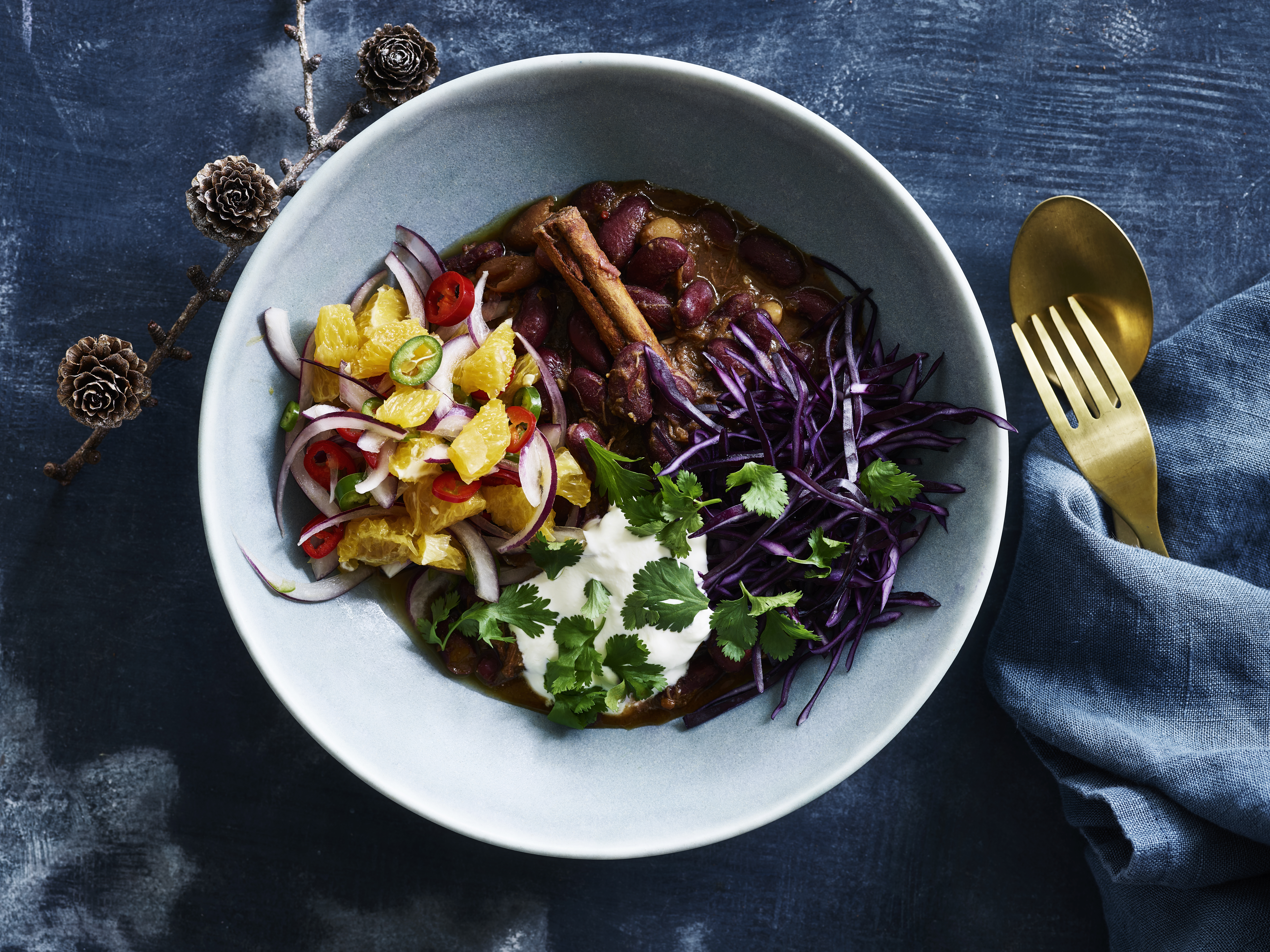 Chili con carne med appelsinsalsa