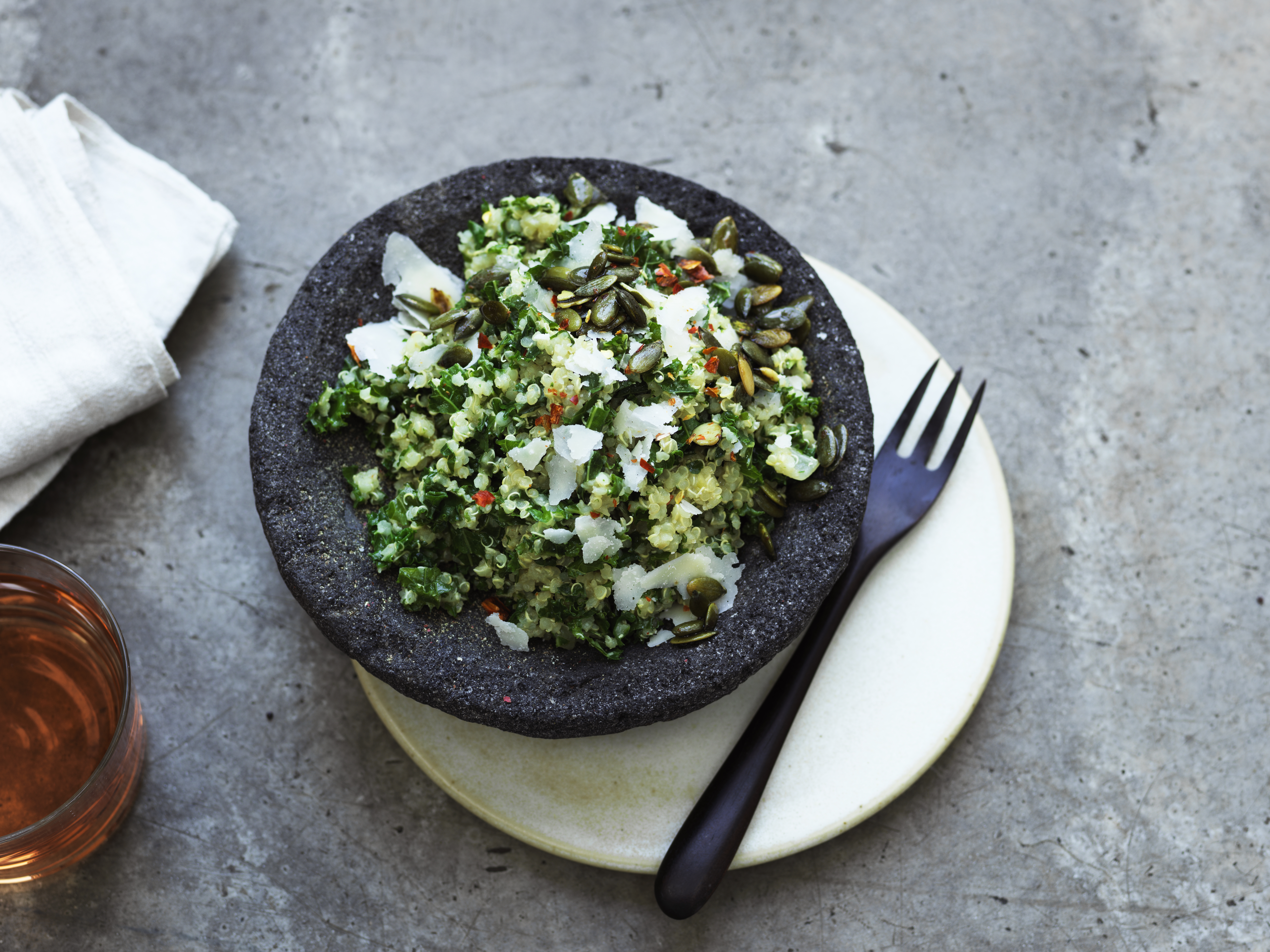 Quinotto med grønkål