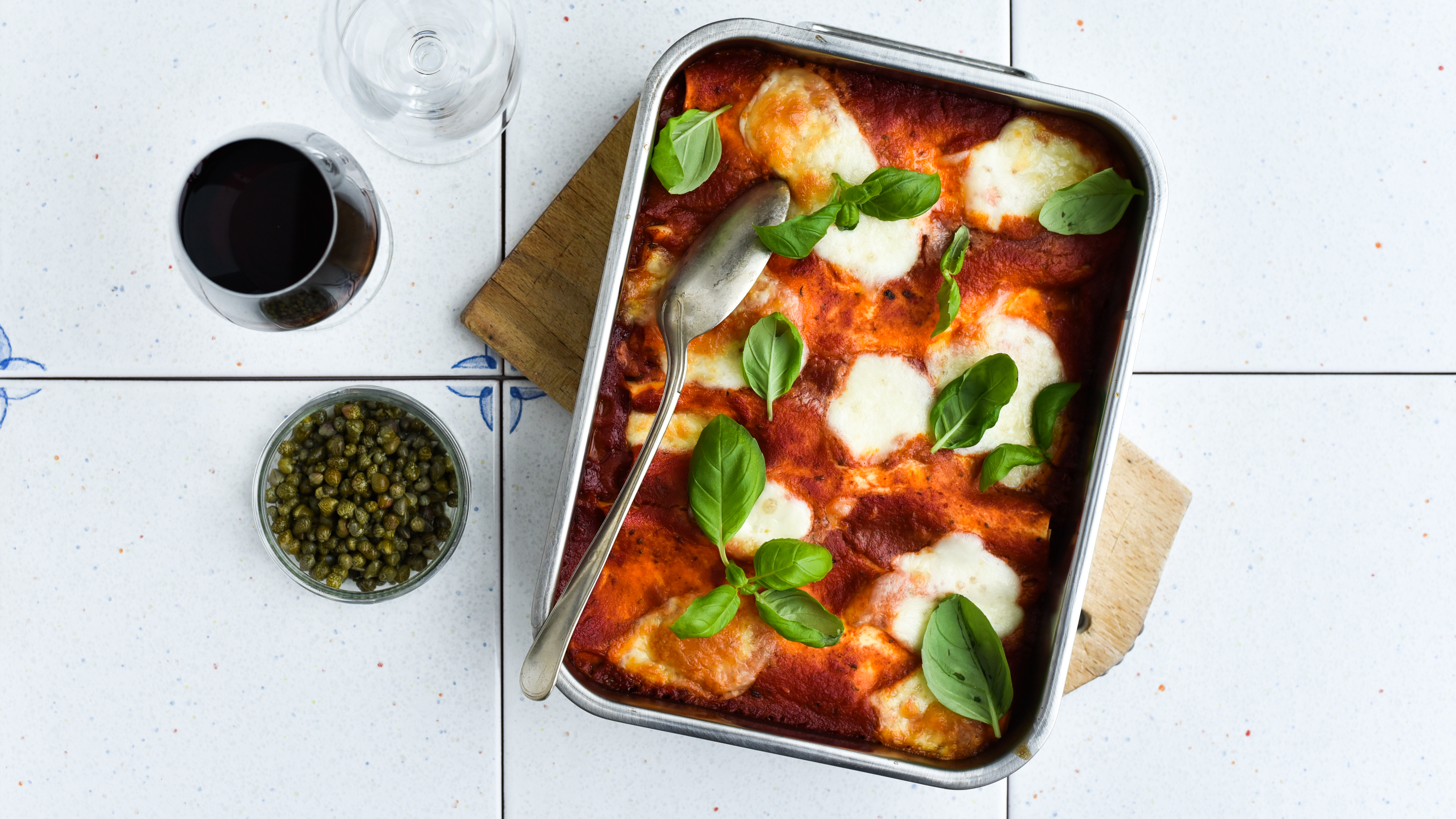 Cannelloni med svampe og spinat