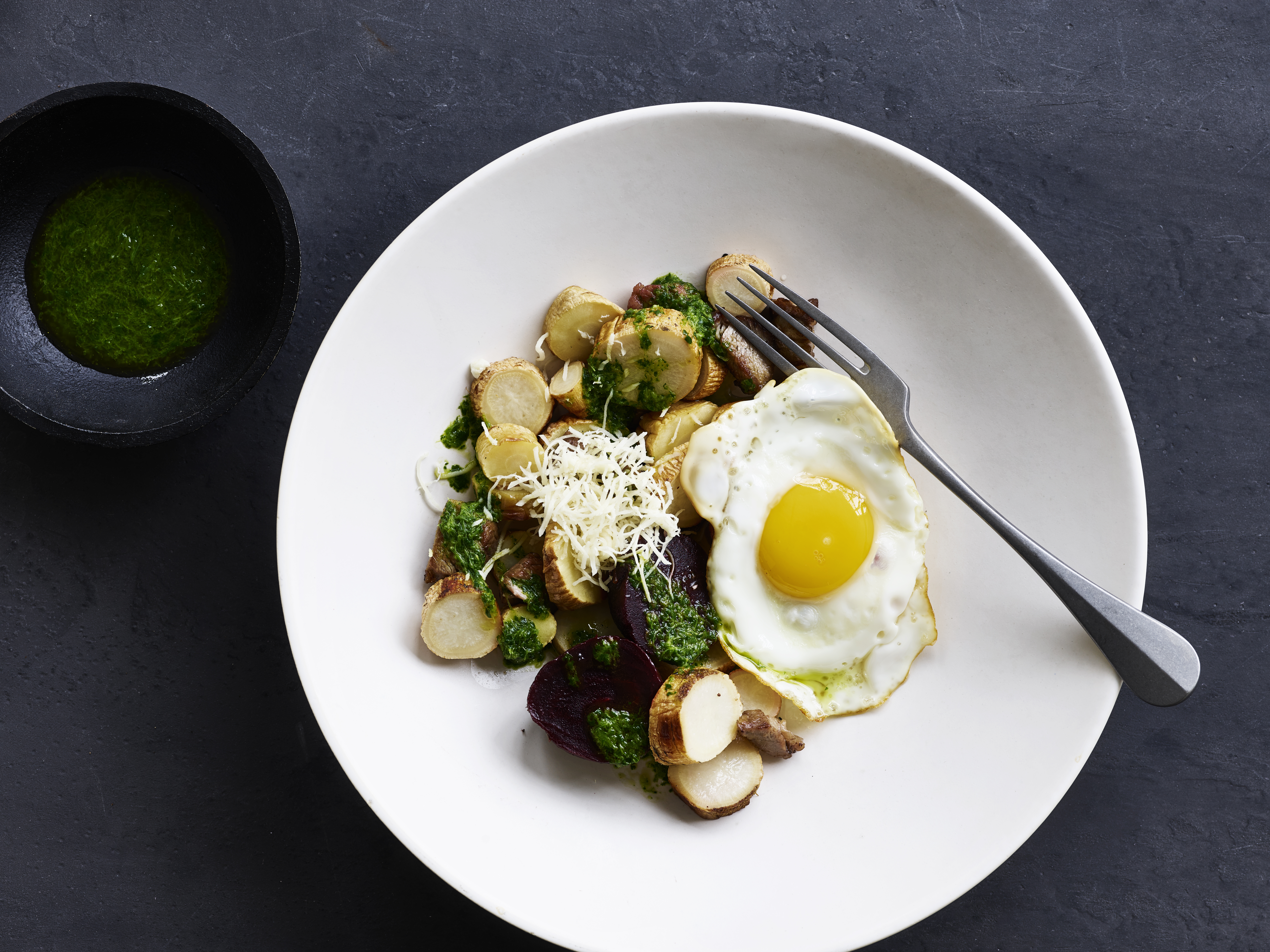 Biks med bagt persillerod