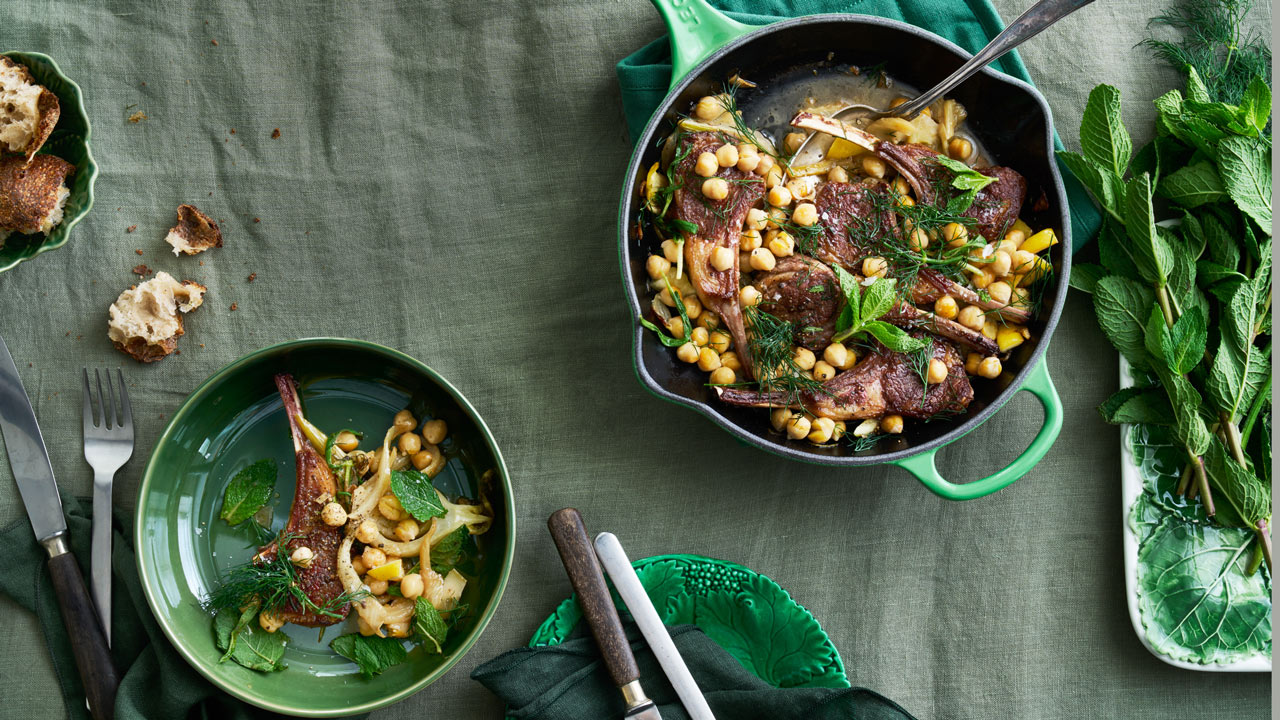 Lam med fennikel og citron