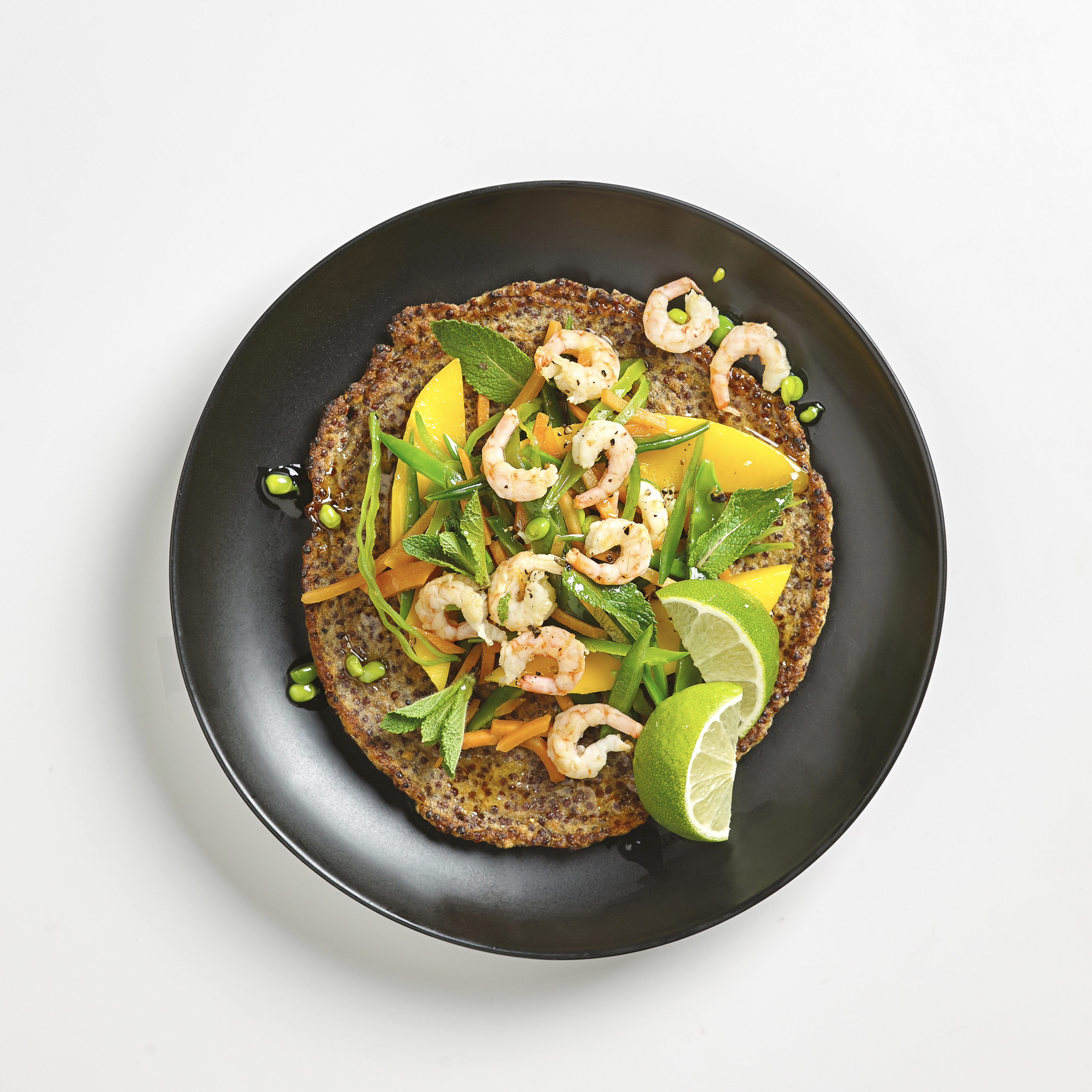 Quinoapandekager med rejer