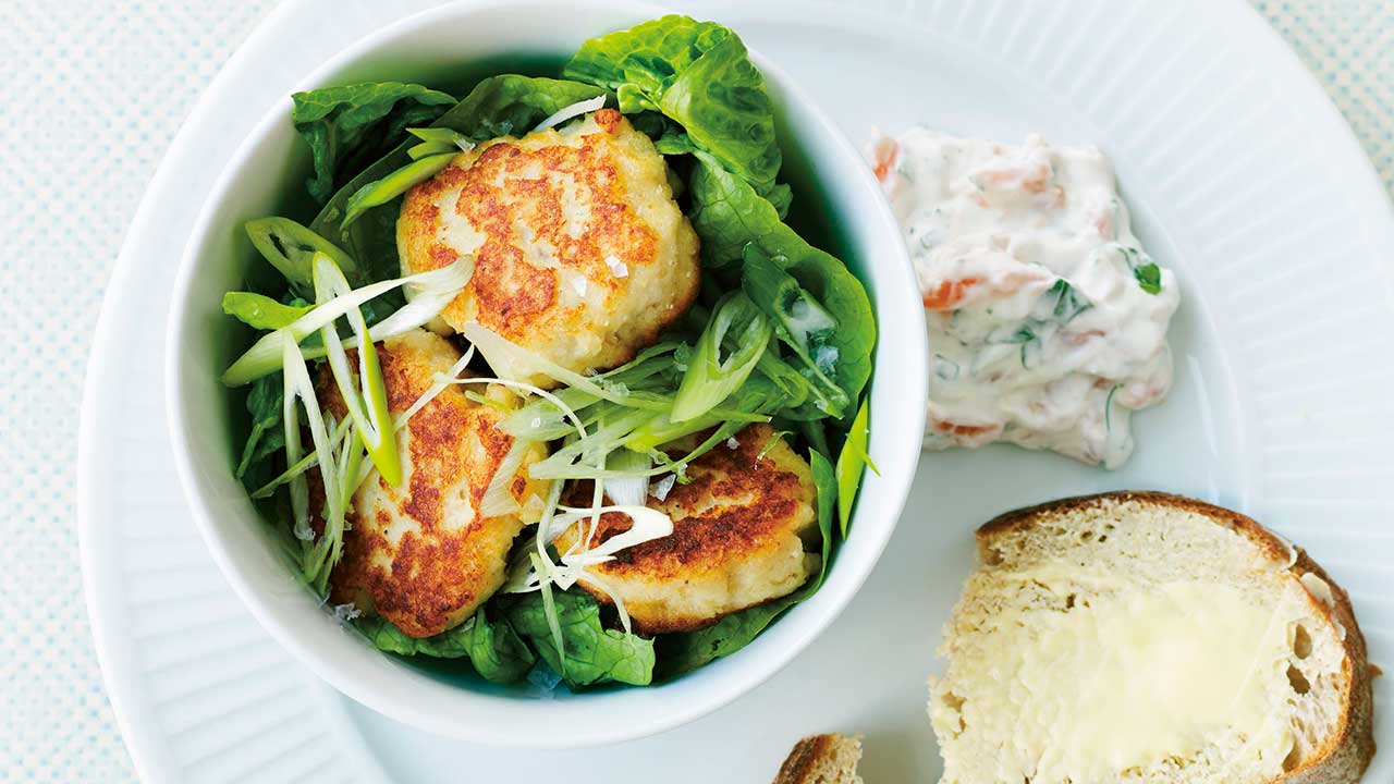 Fiskefrikadeller med lakseremoulade