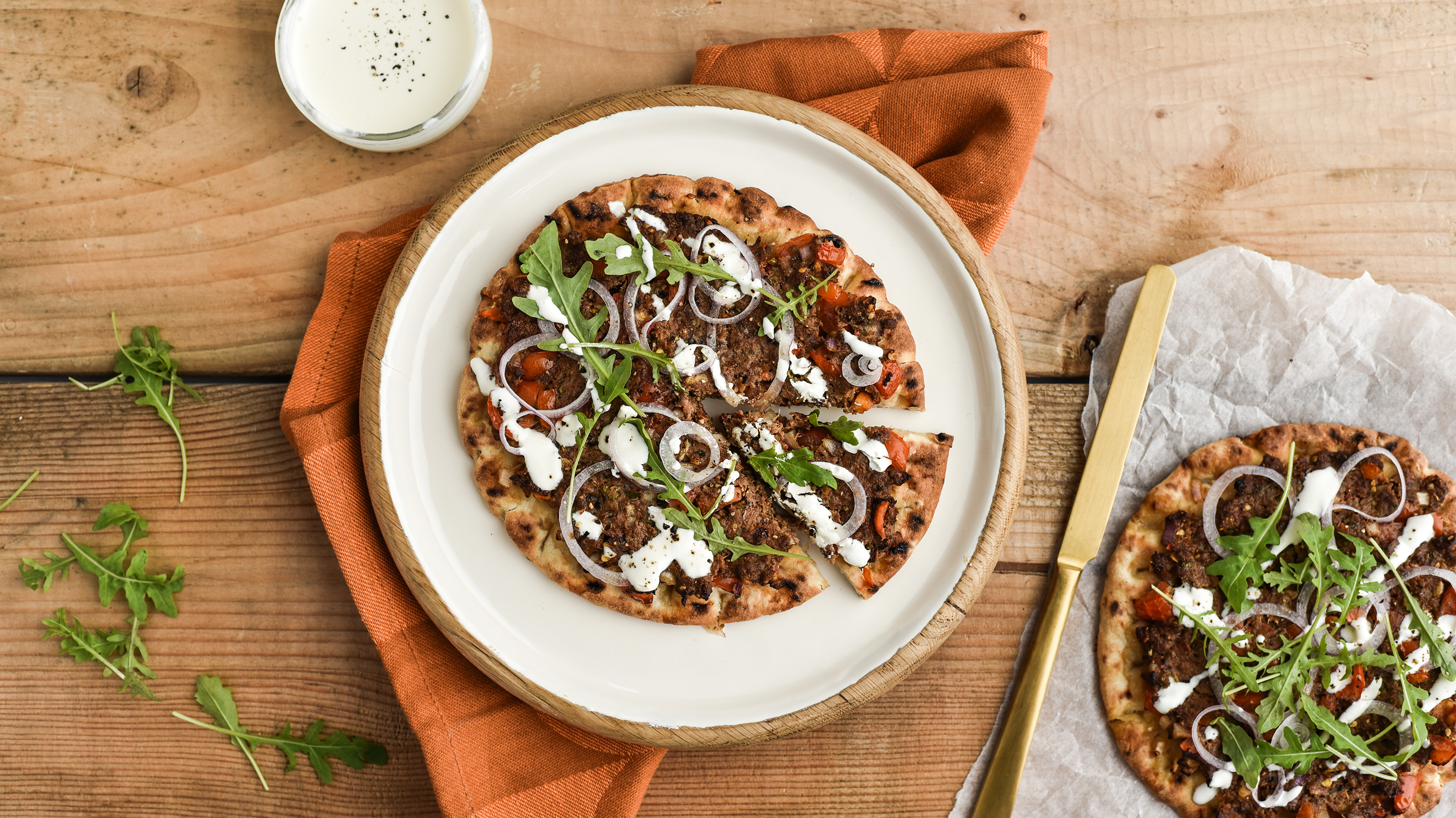 Mellemøstlig pitapizza