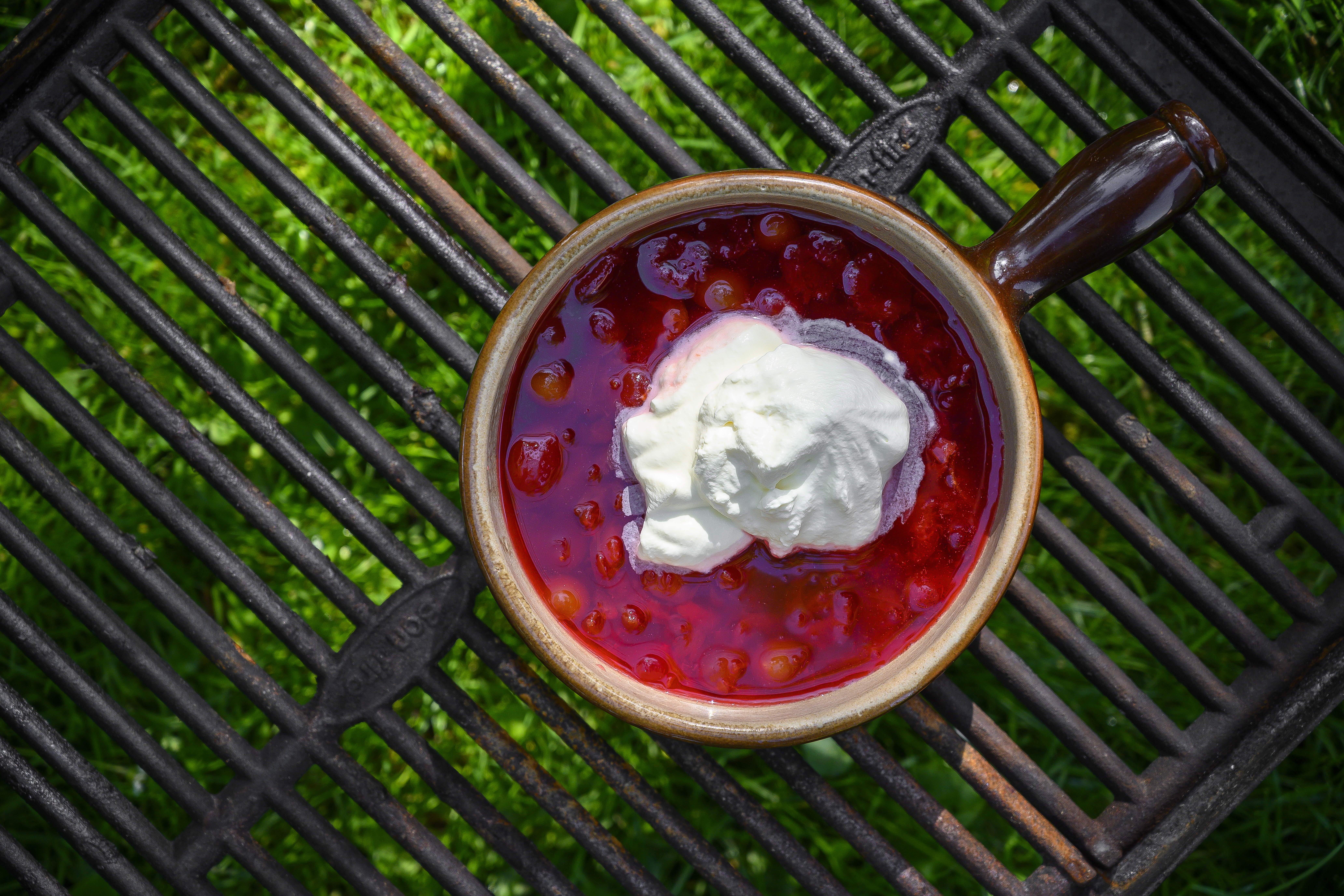 Mirabellegrød med fløde