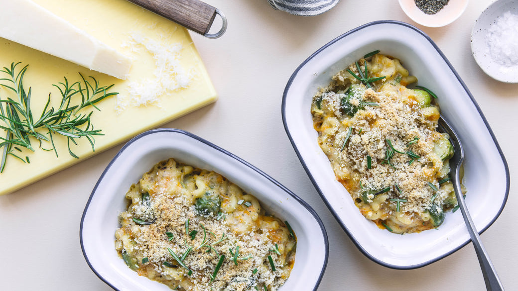 Mac and Cheese med rosenkål