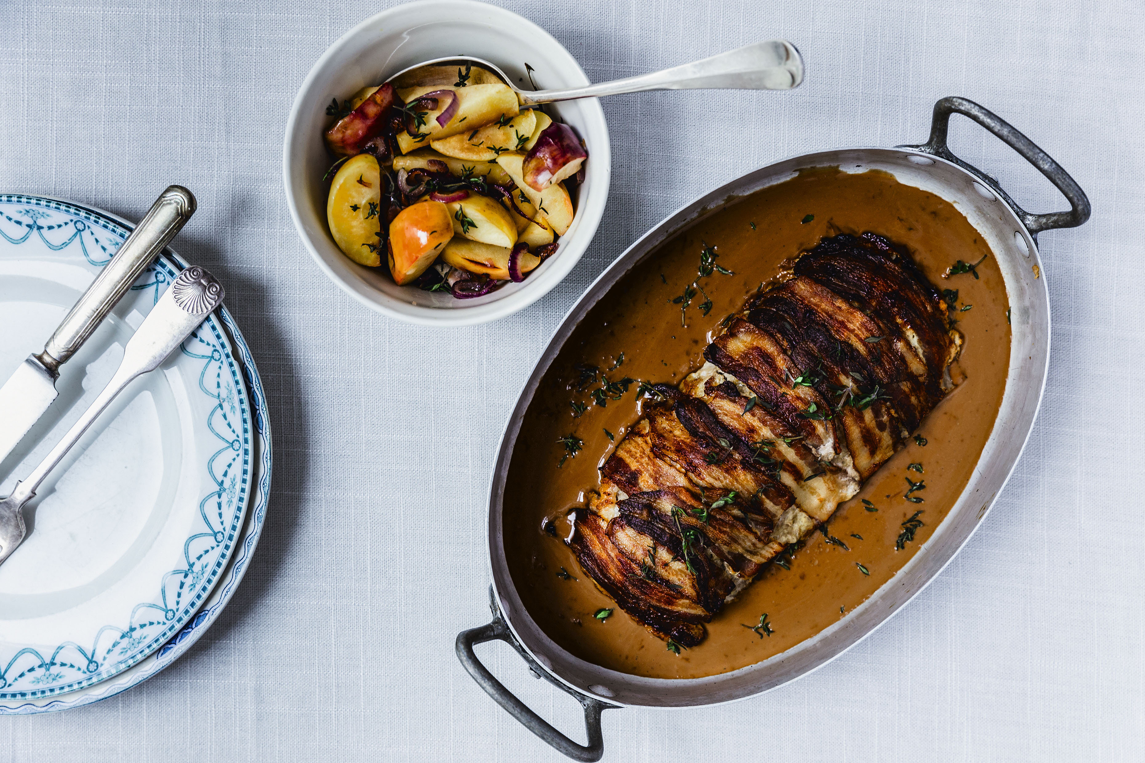 Forloren hare med bacon